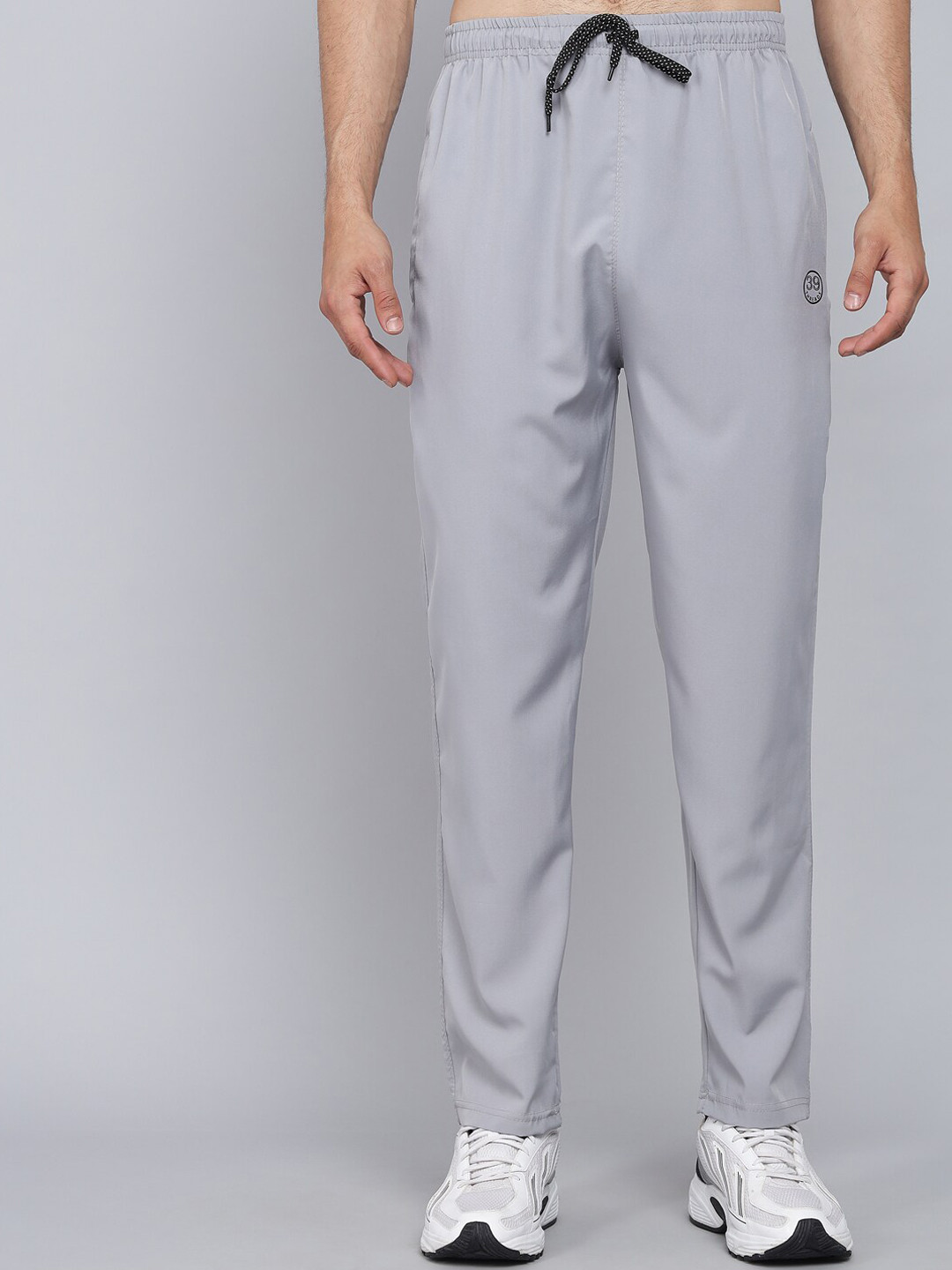 Buy 39 THREADS Men Grey Solid Dry Fit Track Pants Track Pants for Men