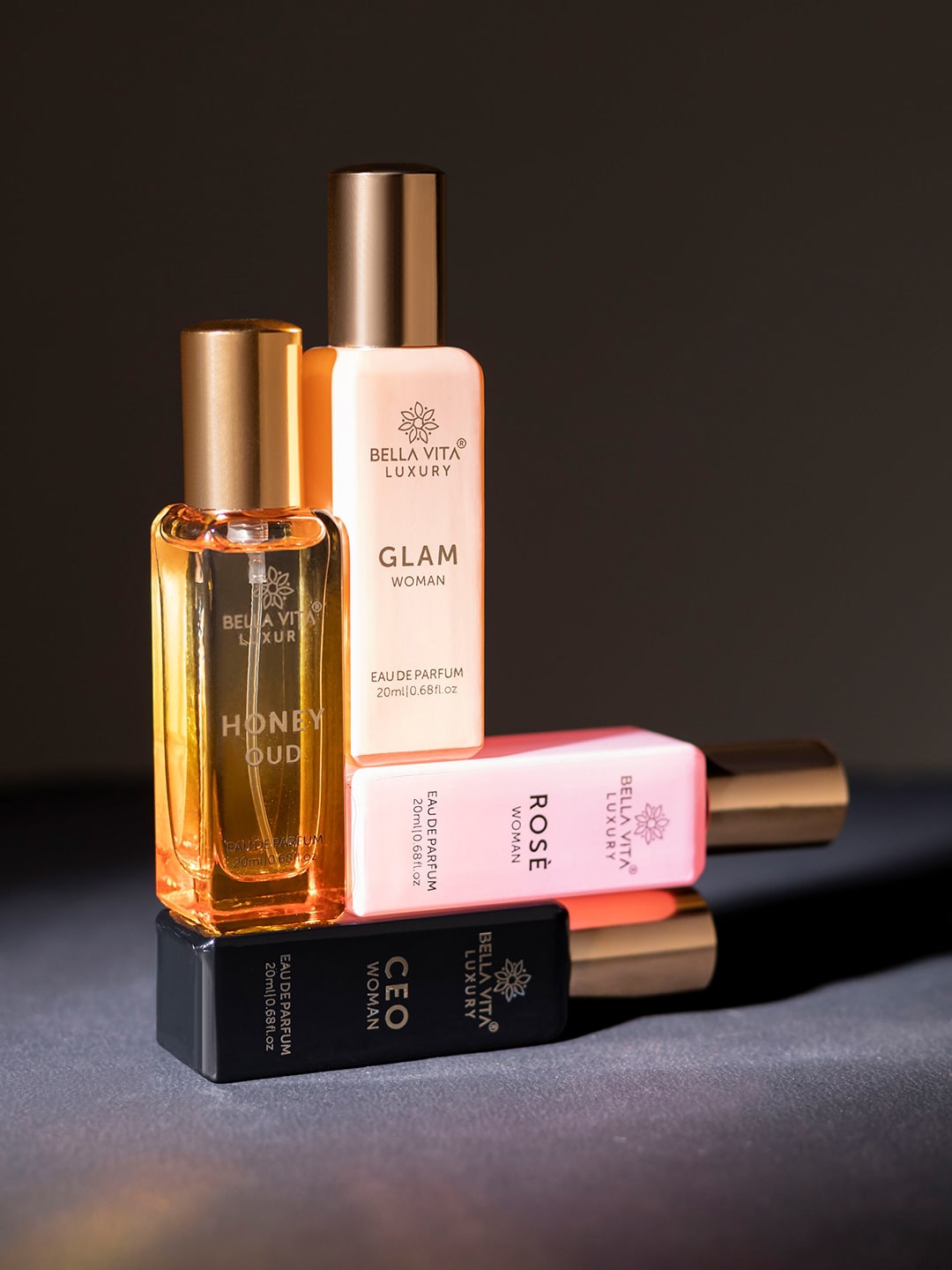 Buy Bella Vita Organic Women Pink Set Of Honey Rose Glam CEO Eau De Buy Bella Vita Organic Women Pink Set Of Honey Rose Glam CEO Eau De