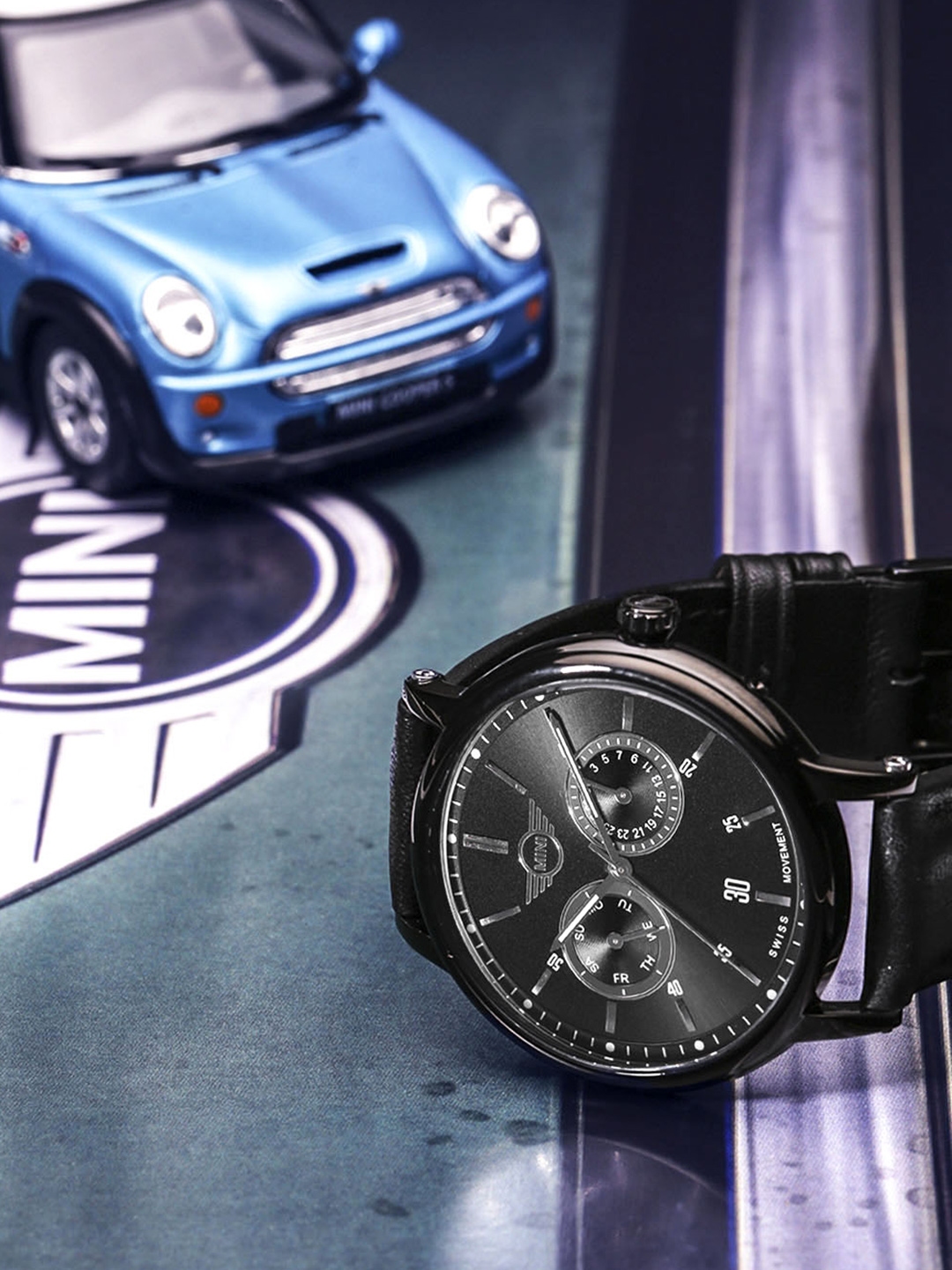 Mini Cooper Men Black Multifunction Swiss Dial Watch 160634 Mini Cooper Men Black Multifunction Swiss Dial Watch 160634 Watches For 1820931 Myntra