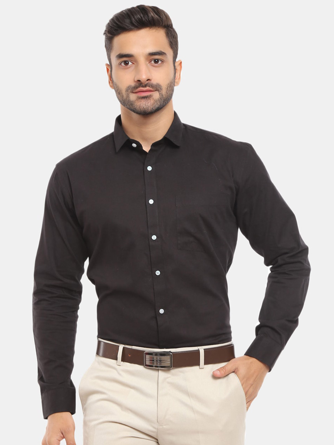 Buy V Mart Men Black Formal Shirt Shirts for Men 18210614 Myntra