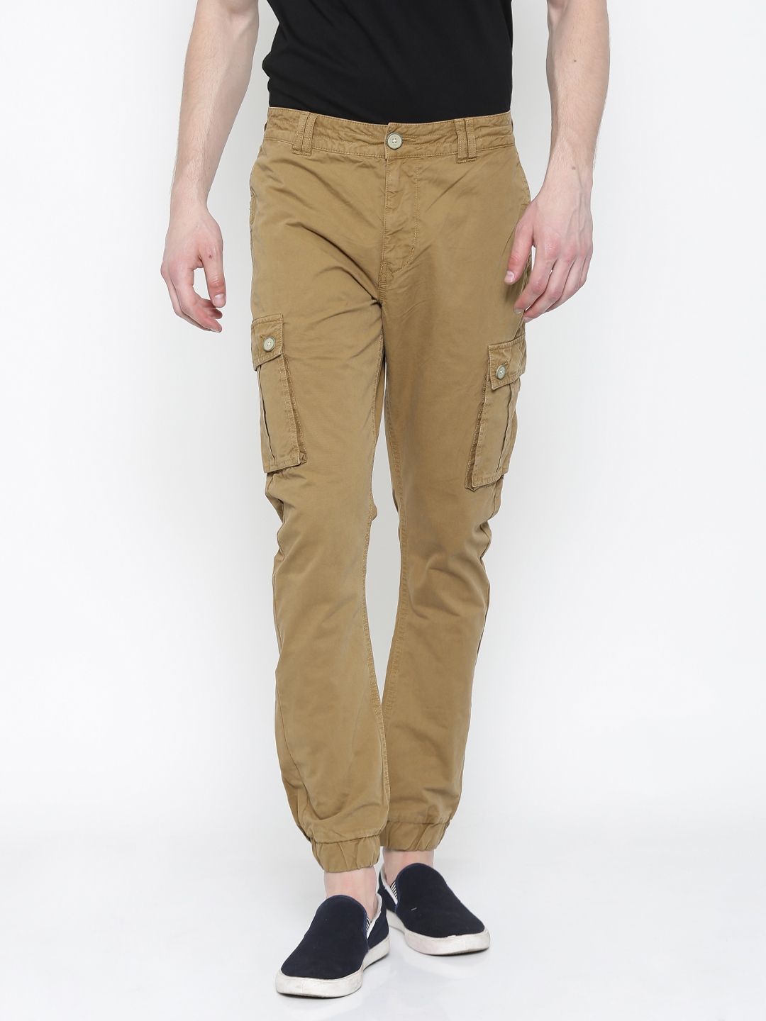solid cargo joggers