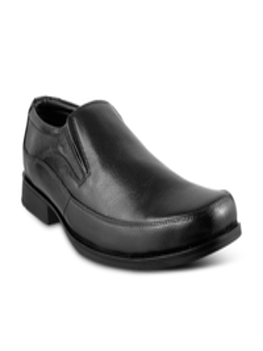 Buy Mochi Men Black Leather Formal Shoes - Formal Shoes for Men 1821779 ...