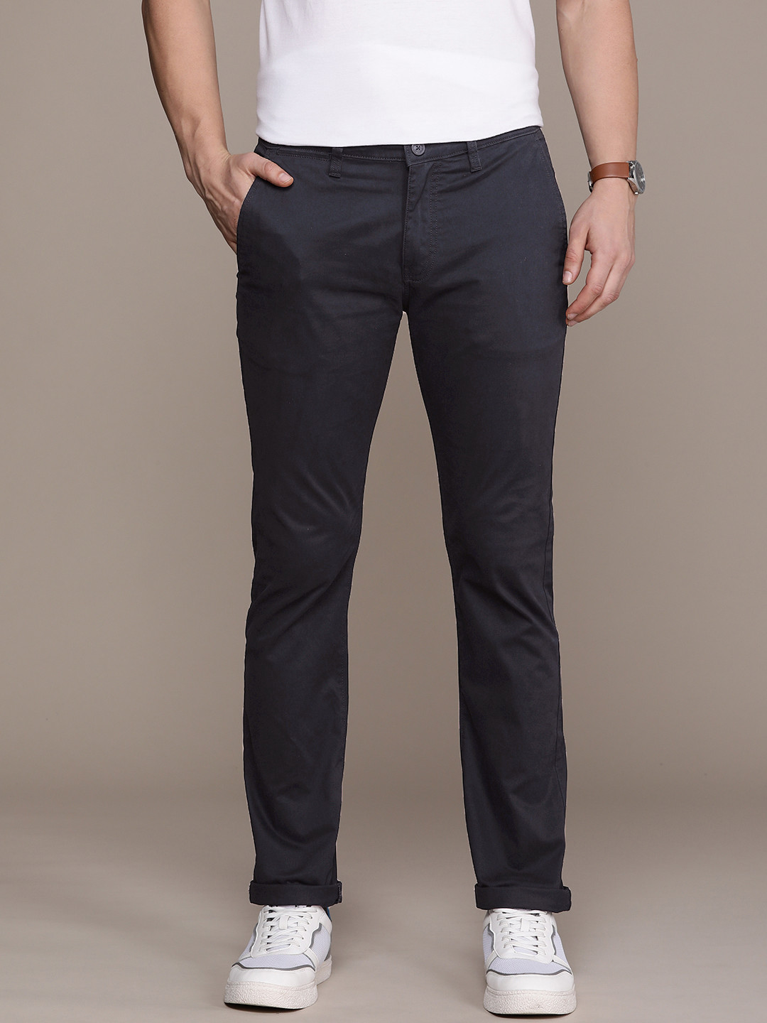 Buy Nautica Men Slim Fit Chinos - Trousers for Men 18225456 | Myntra