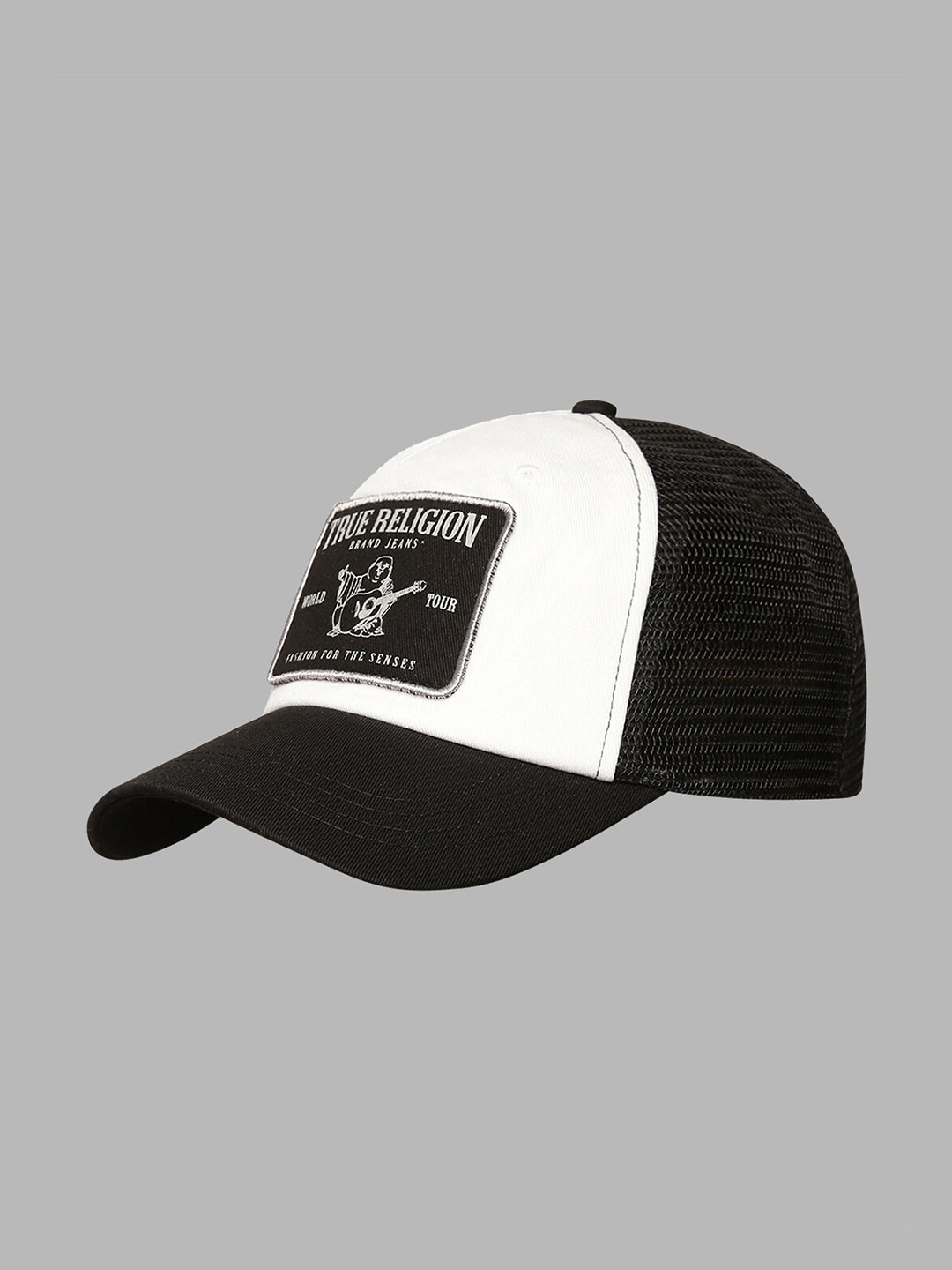 Buy True Religion Men Black & White Baseball Cap 100 COTTON Caps for
