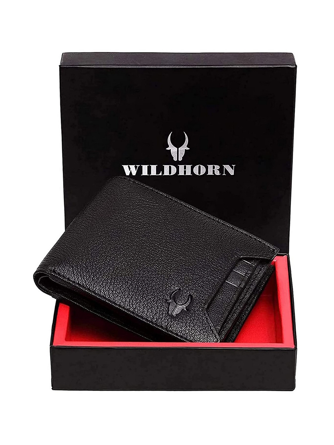 Buy WildHorn Men Black Genuine Leather Wallet - Wallets for Men 1823099 ...