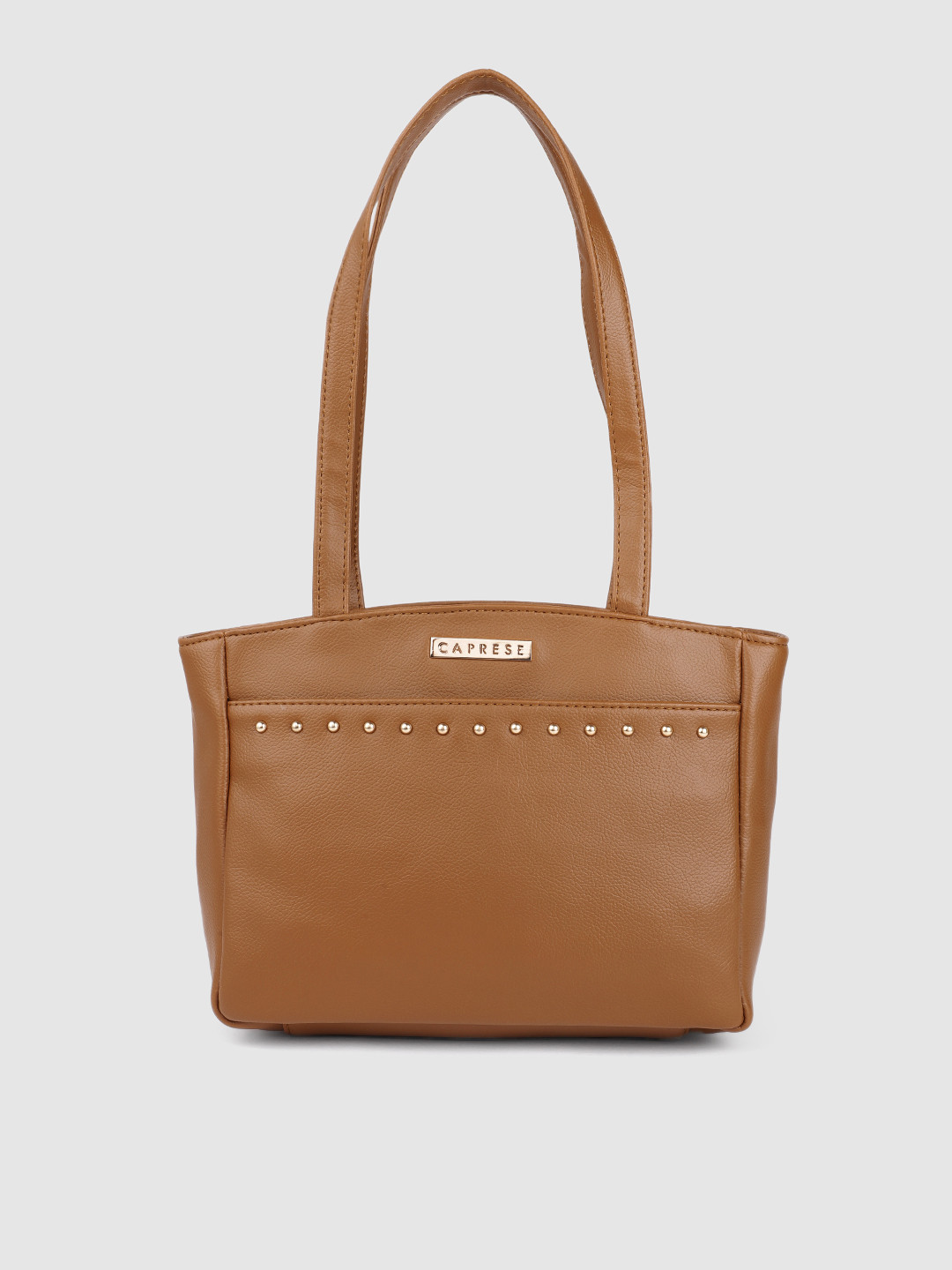 Buy Caprese Women Brown Structured Shoulder Bag Handbags for Women