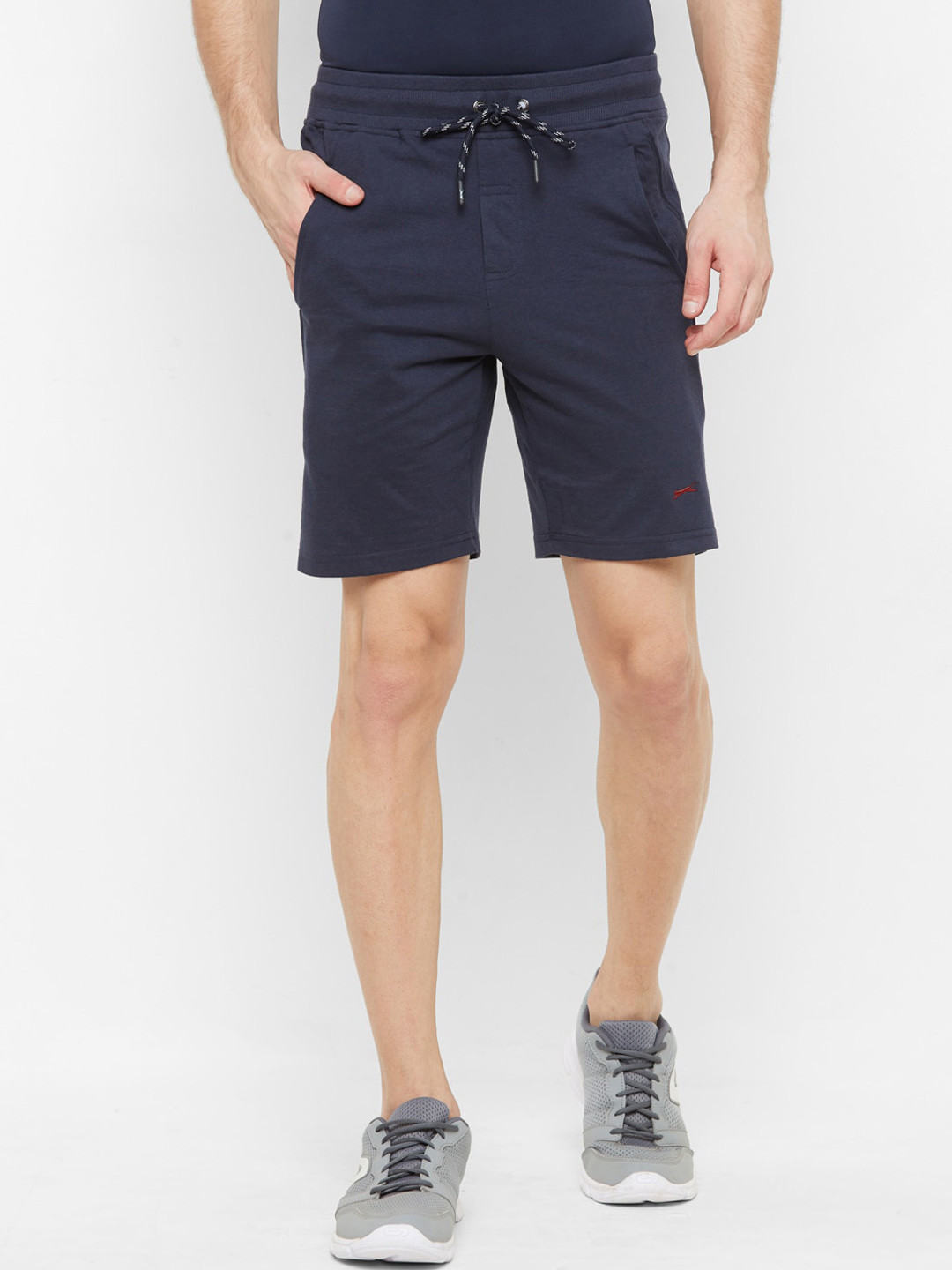 Buy Black Panther Men Navy Blue Running Sports Shorts Shorts for Men