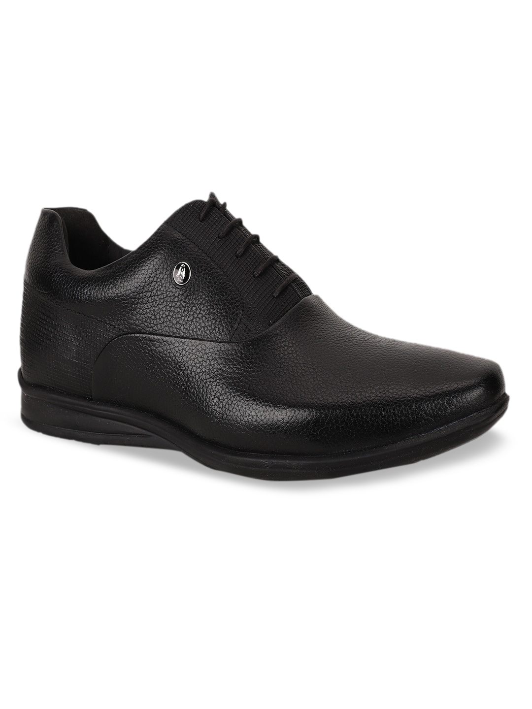 Buy Hush Puppies Men Black Solid Formal Leather Oxfords - Formal Shoes ...