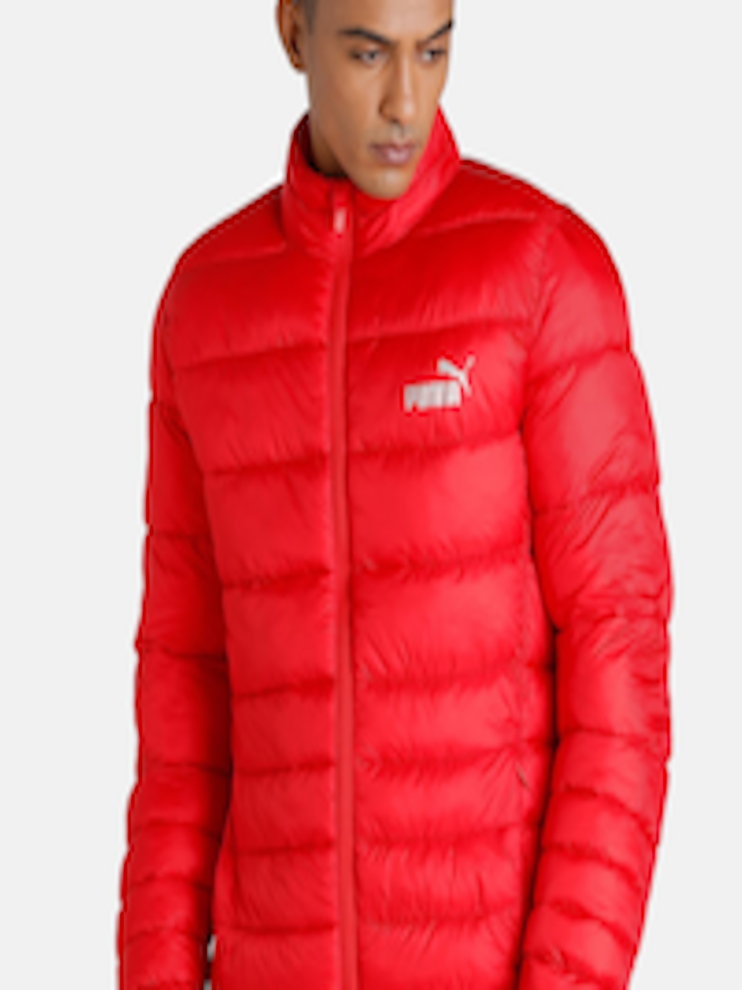 Buy Puma Men Red Geometric Puffer Jacket - Jackets for Men 18245316 ...