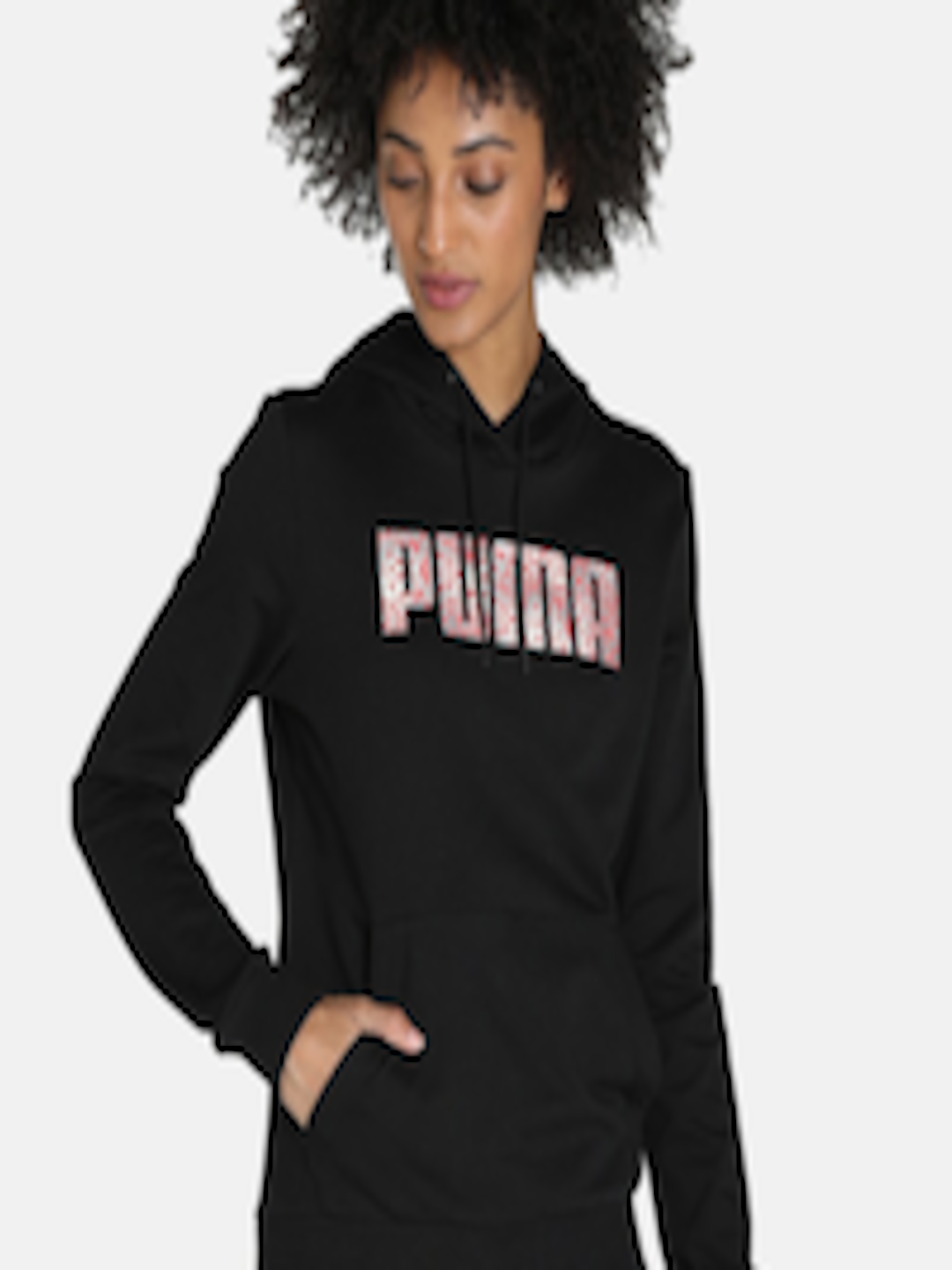 Buy Puma Regular Fit Printed Cotton Hooded Sweatshirt - Sweatshirts for ...