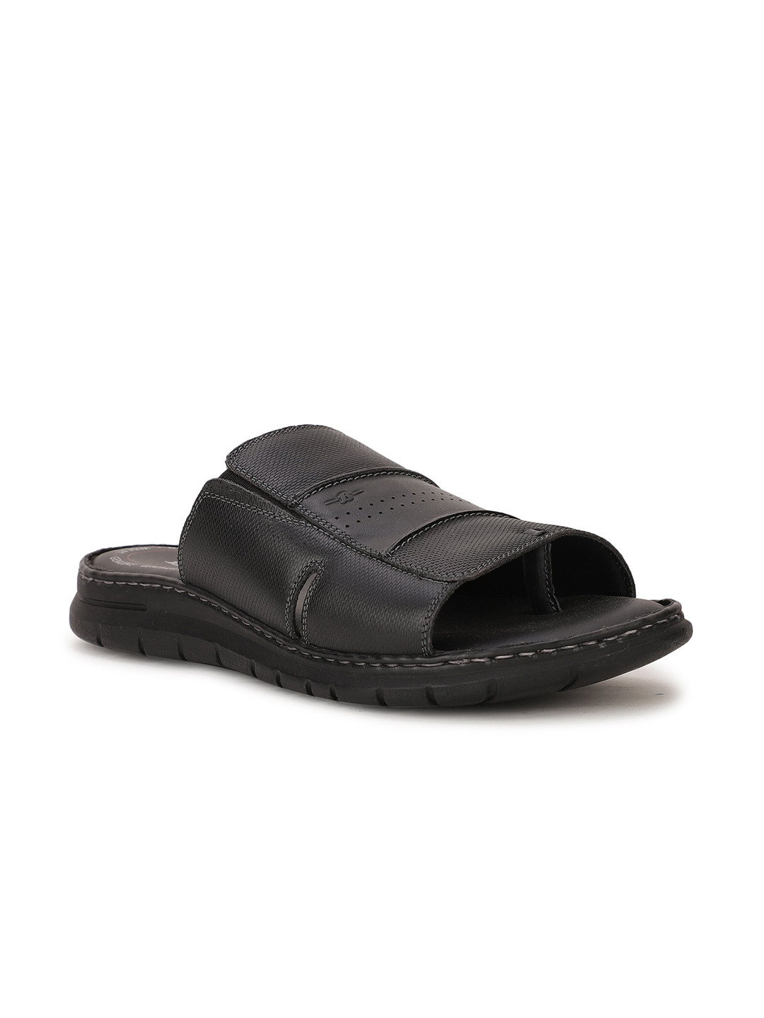 Buy Bata Men Black Leather Comfort Sandals Sandals for Men 18251046