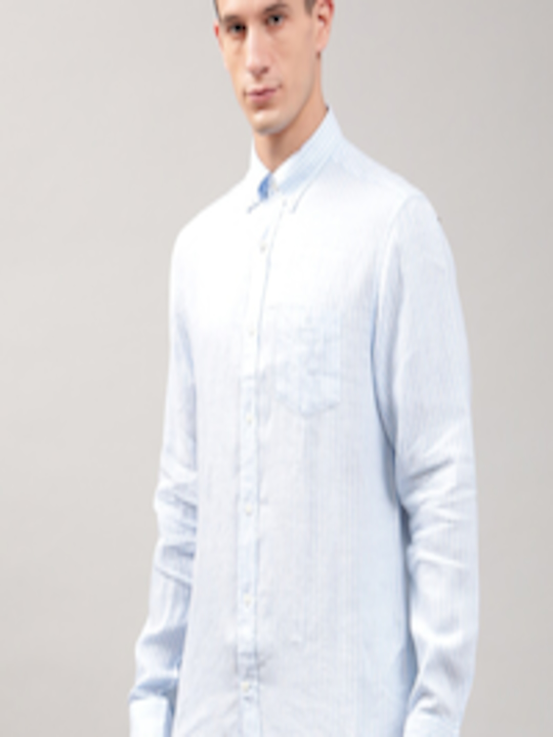 Buy GANT Men Blue Classic Striped Cotton Casual Shirt - Shirts for Men ...