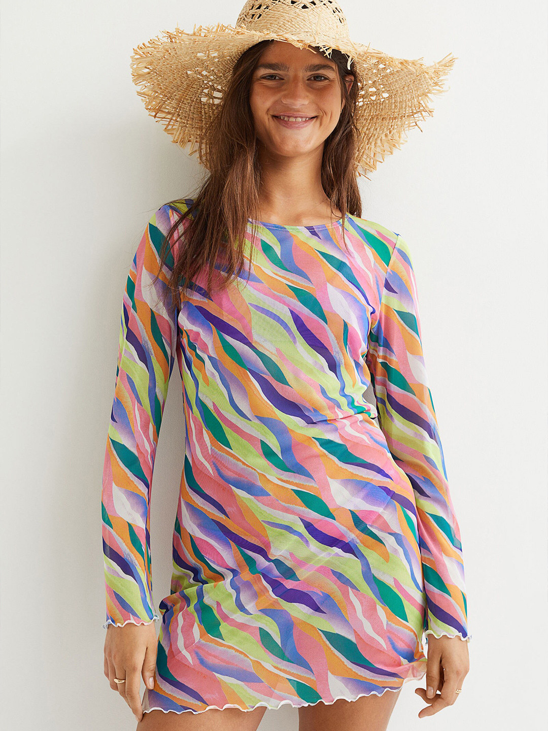 Buy H&M Pink Short Beach Dress Dresses for Women 18254798 Myntra