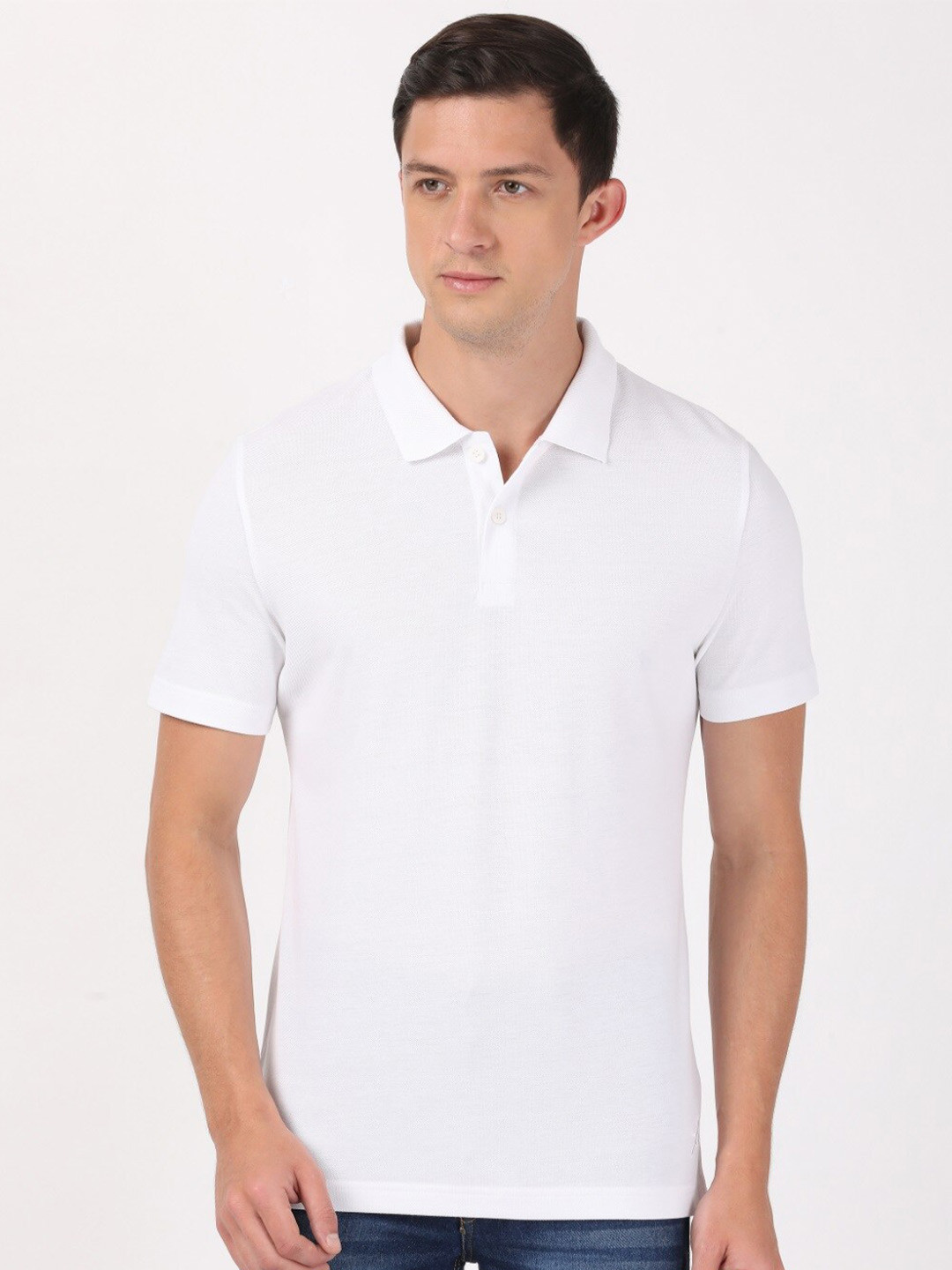 Buy Jockey Men White Polo Collar Cotton T Shirt Tshirts for Men 18258092 Myntra