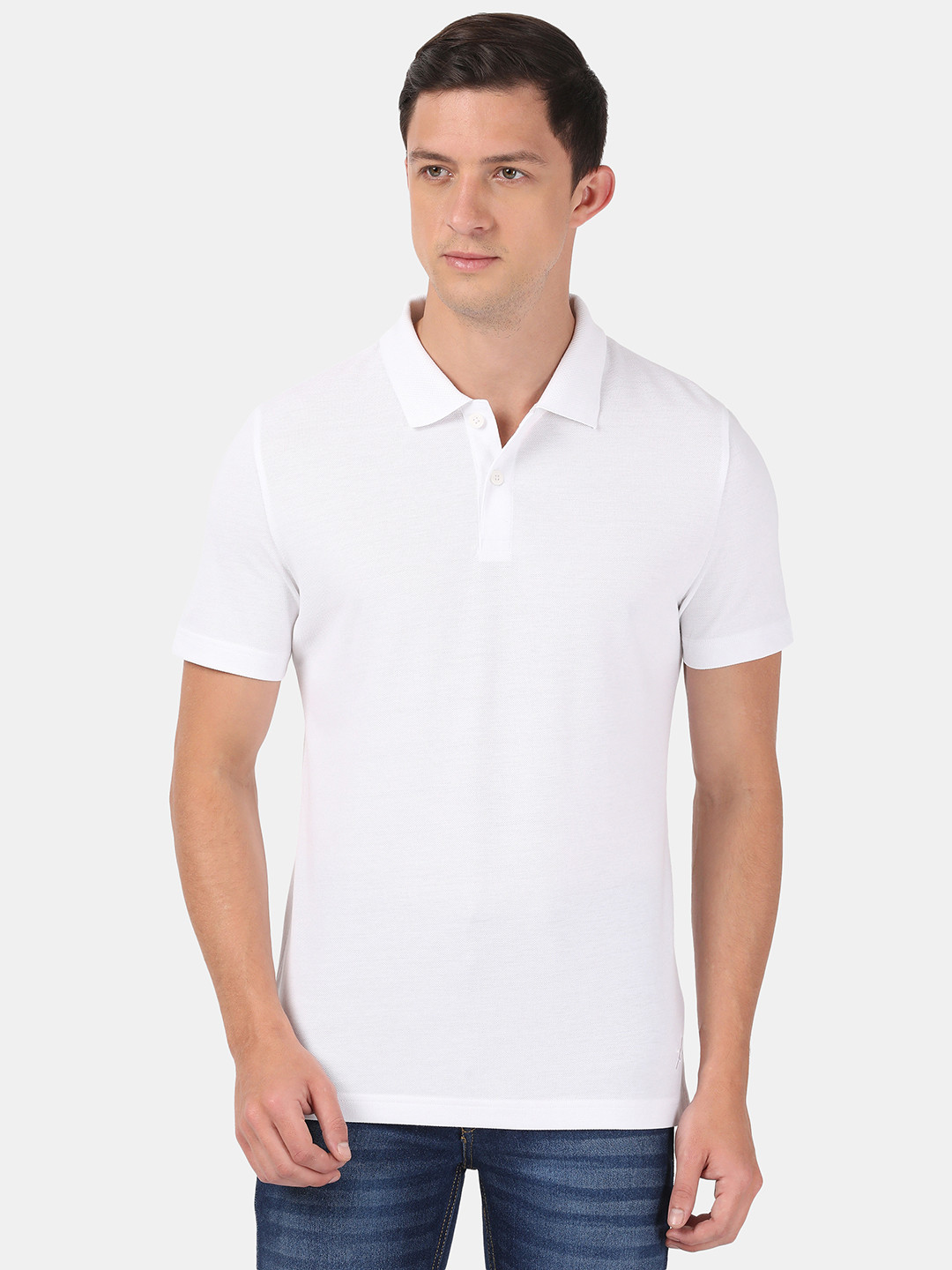 Buy Jockey Men White Polo Collar T Shirt Tshirts for Men 18258162
