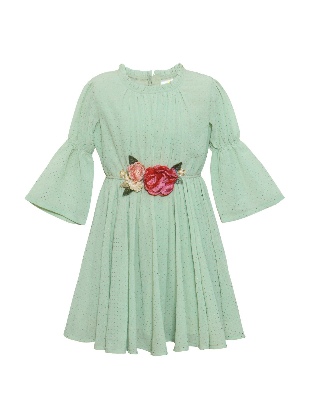 Buy Daffodils GIRLS WEAR Girls Green Embellished Dress
