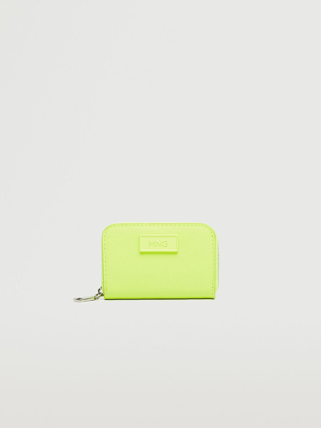 Buy MANGO Women Fluorescent Green Solid Zip Around Wallet Wallets for