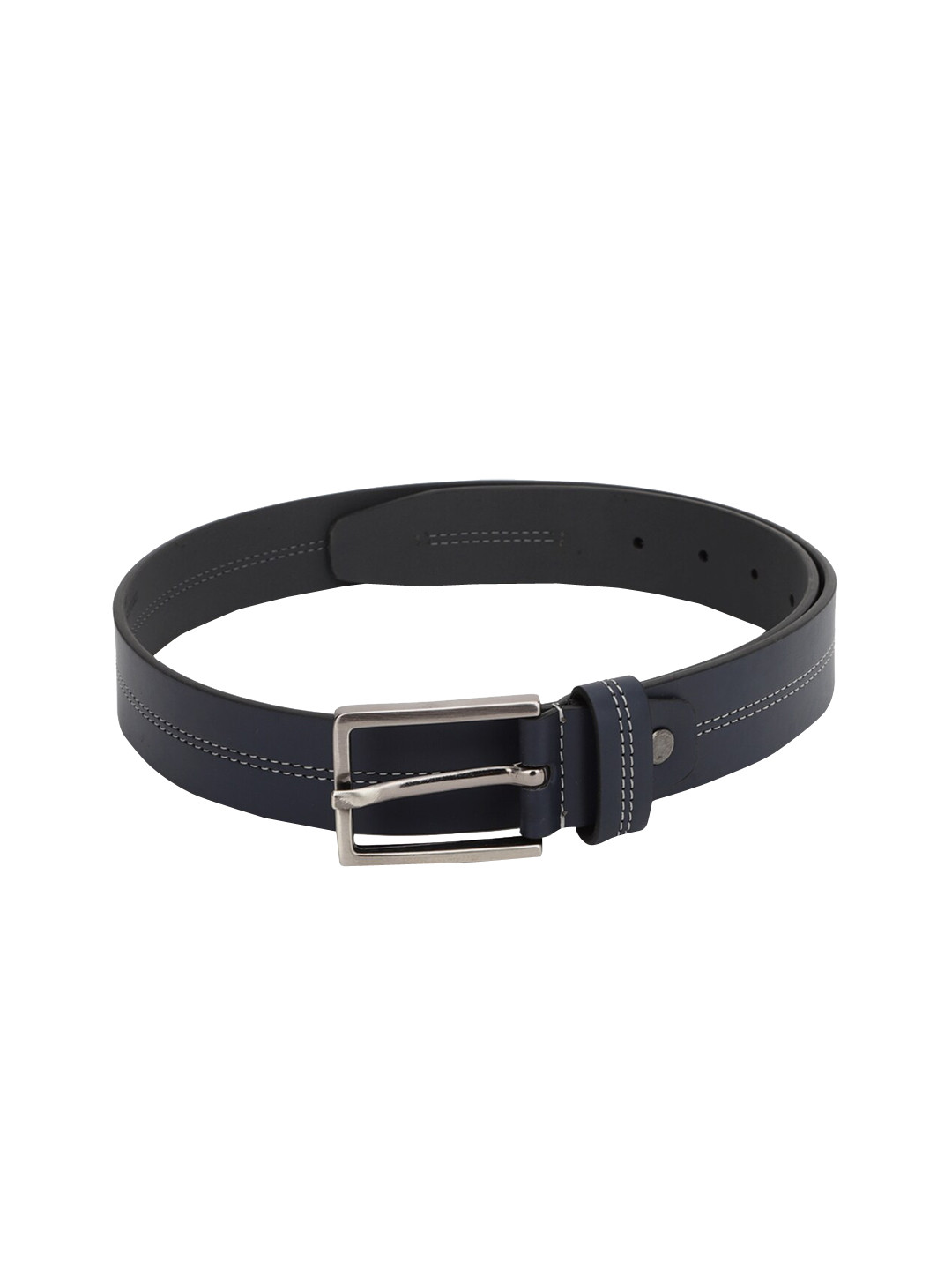 Buy Peter England Men Navy Blue Leather Belt Belts for Men 18260854