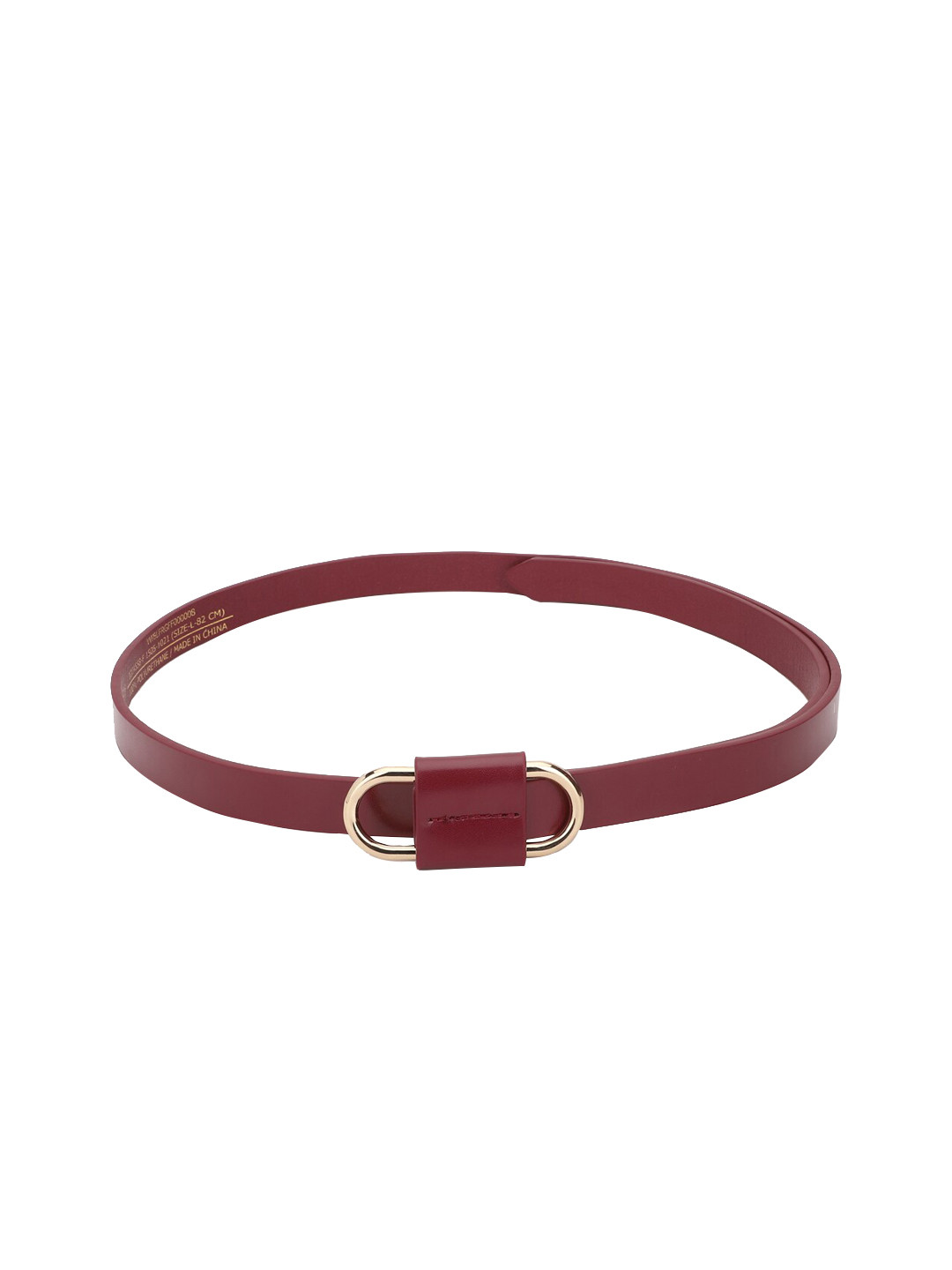 Buy Van Heusen Woman Maroon Solid Belt Belts for Women 18260894 Myntra