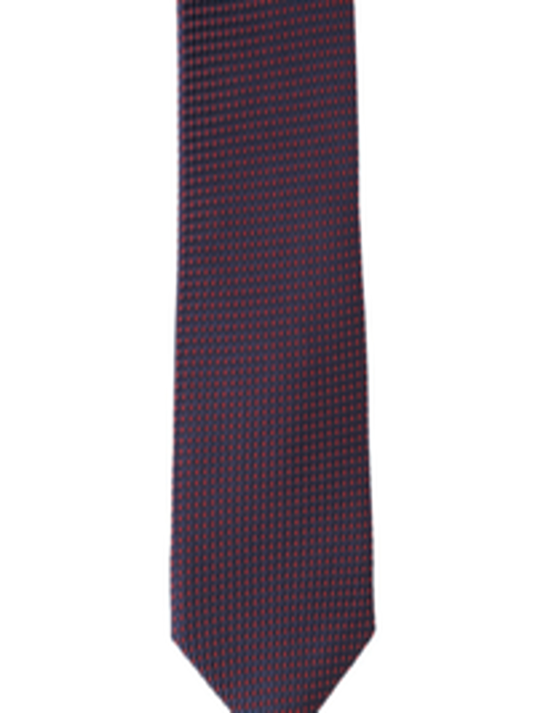 Buy Allen Solly Men Navy Blue & Red Woven Design Broad Tie - Ties for ...