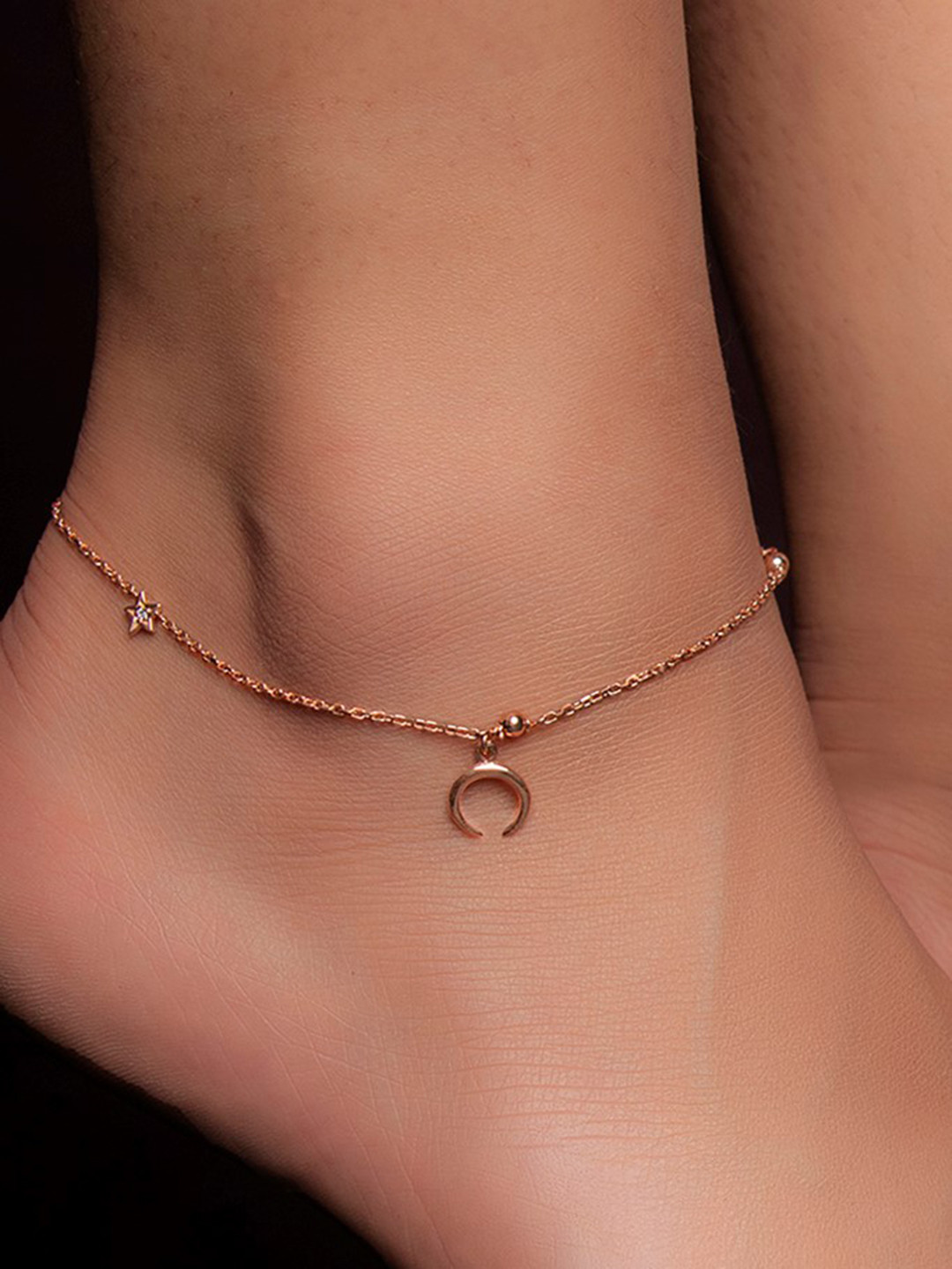 Rose gold plated anklet Clearance