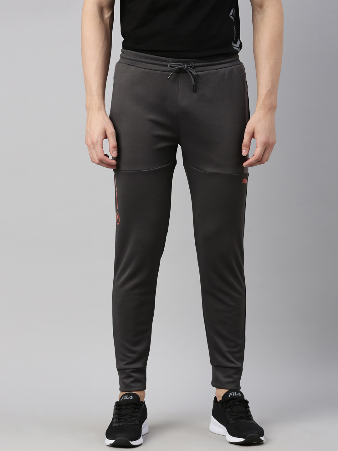 Buy FILA Men Grey Solid Track Pants Track Pants for Men 18266954 Myntra