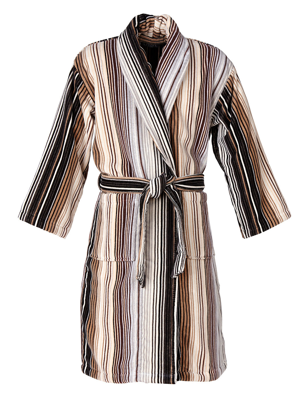 Buy CHRISTY Unisex Brown Striped Bathrobe Bath Robe for Unisex 1827060 Myntra