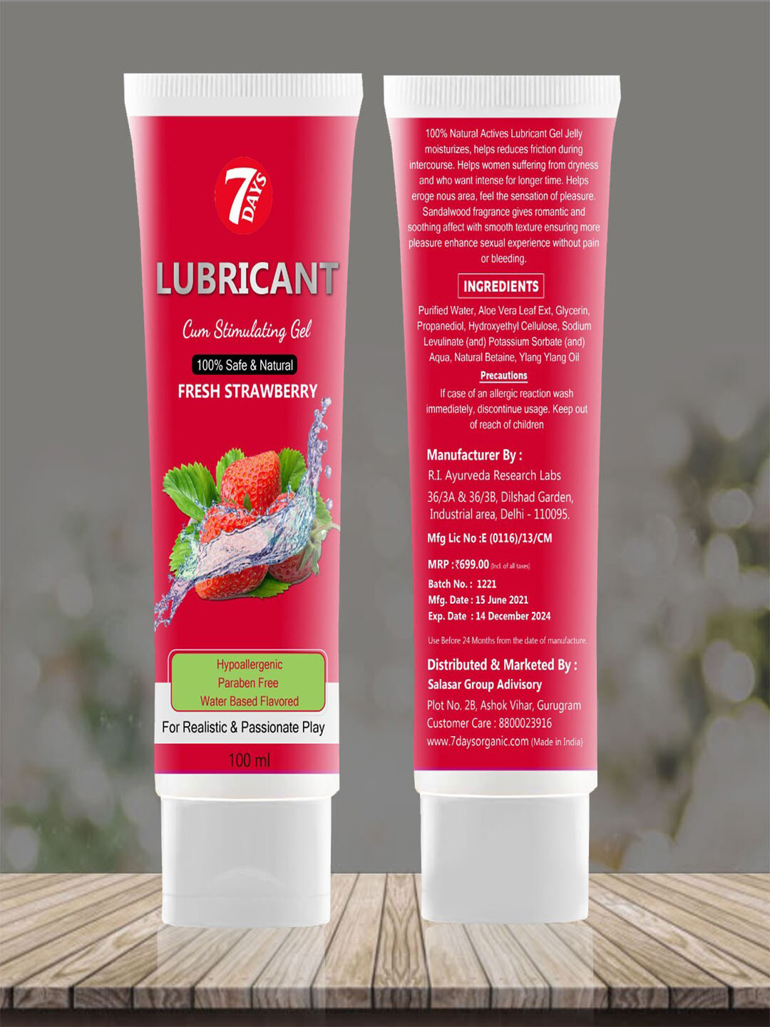 Buy 7 DAYS Lubricant Intimate Lube Gel Cum Stimulating Gel 100ml Lubricants for Unisex