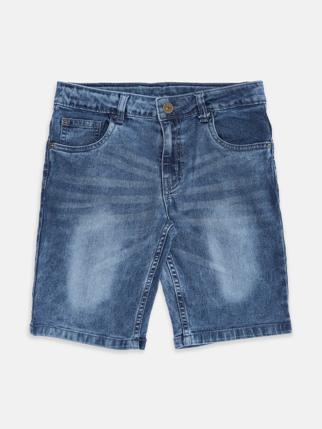 Buy Pantaloons Junior Boys Blue Washed Denim Shorts Shorts for Boys