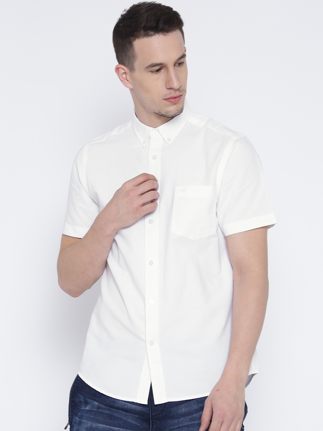 Buy Red Tape Men White Casual Shirt - Shirts for Men 1828280 | Myntra