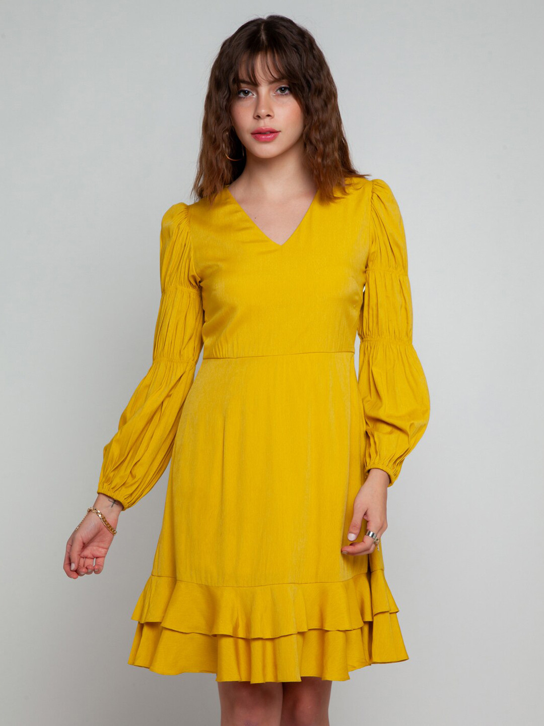 Buy Zink London Mustard Yellow Dress Dresses for Women 18283602 Myntra