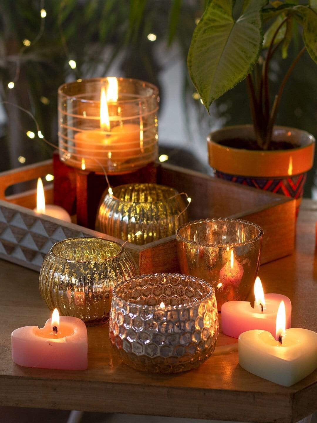 Buy The Wishing Chair Set Of 4 Silver Tealight Candle Holders Candle Holders for Unisex