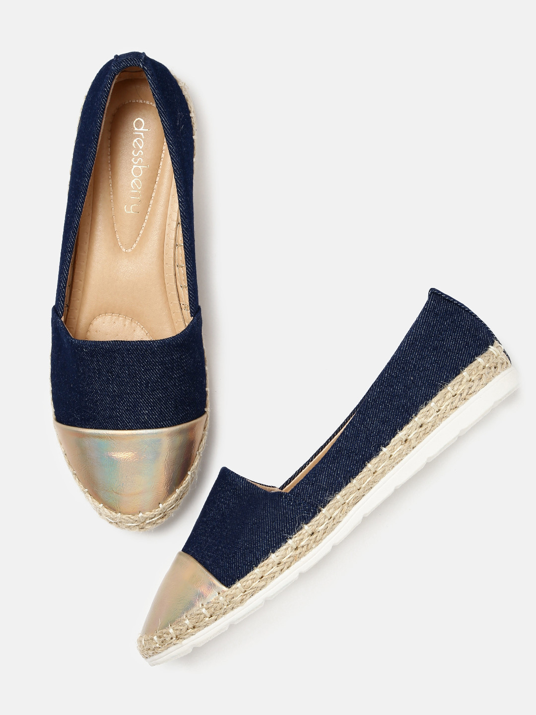 Buy DressBerry Women Navy Espadrilles - Casual Shoes for Women 1829081 | Myntra