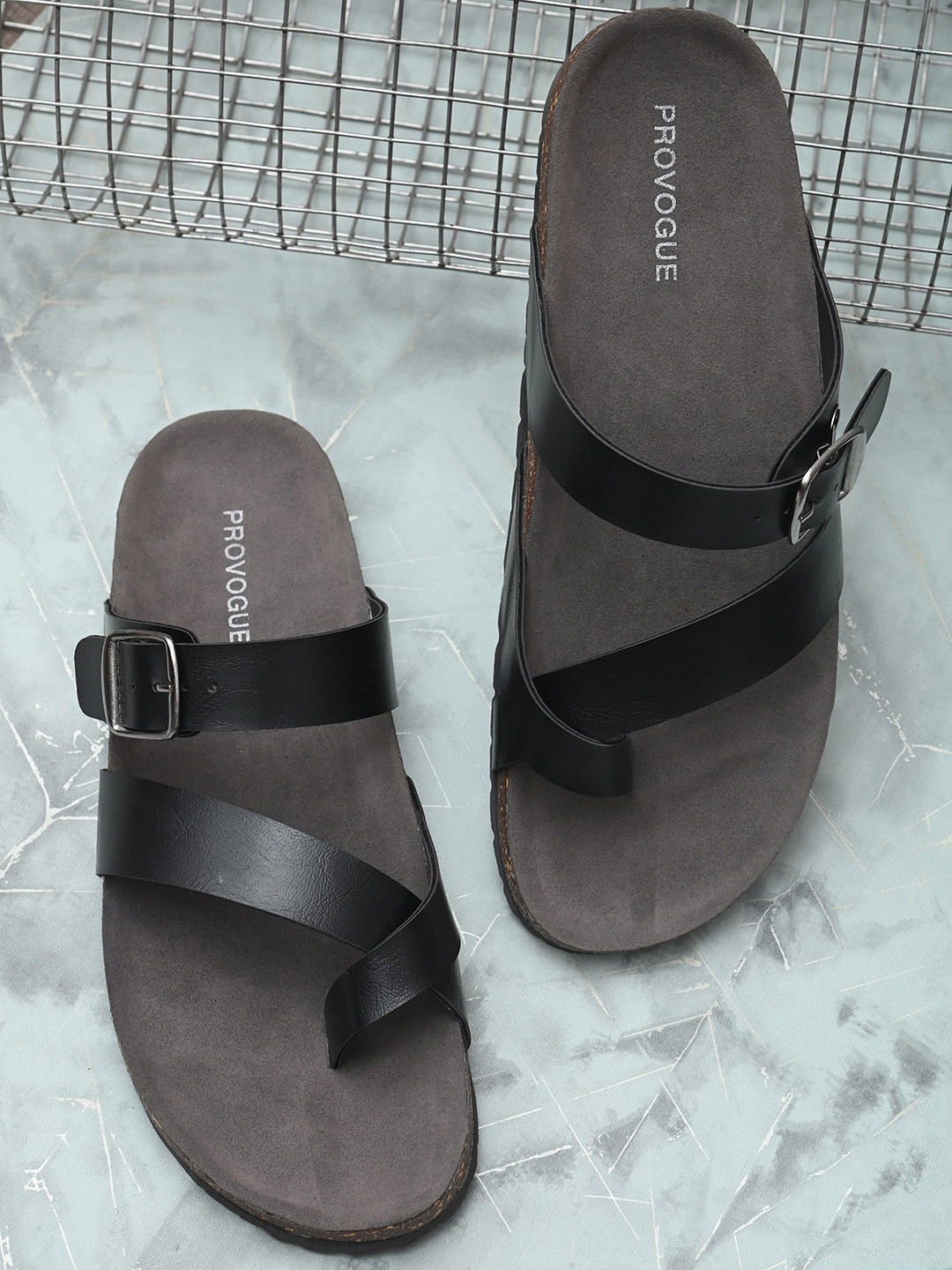 provogue men brown sandals