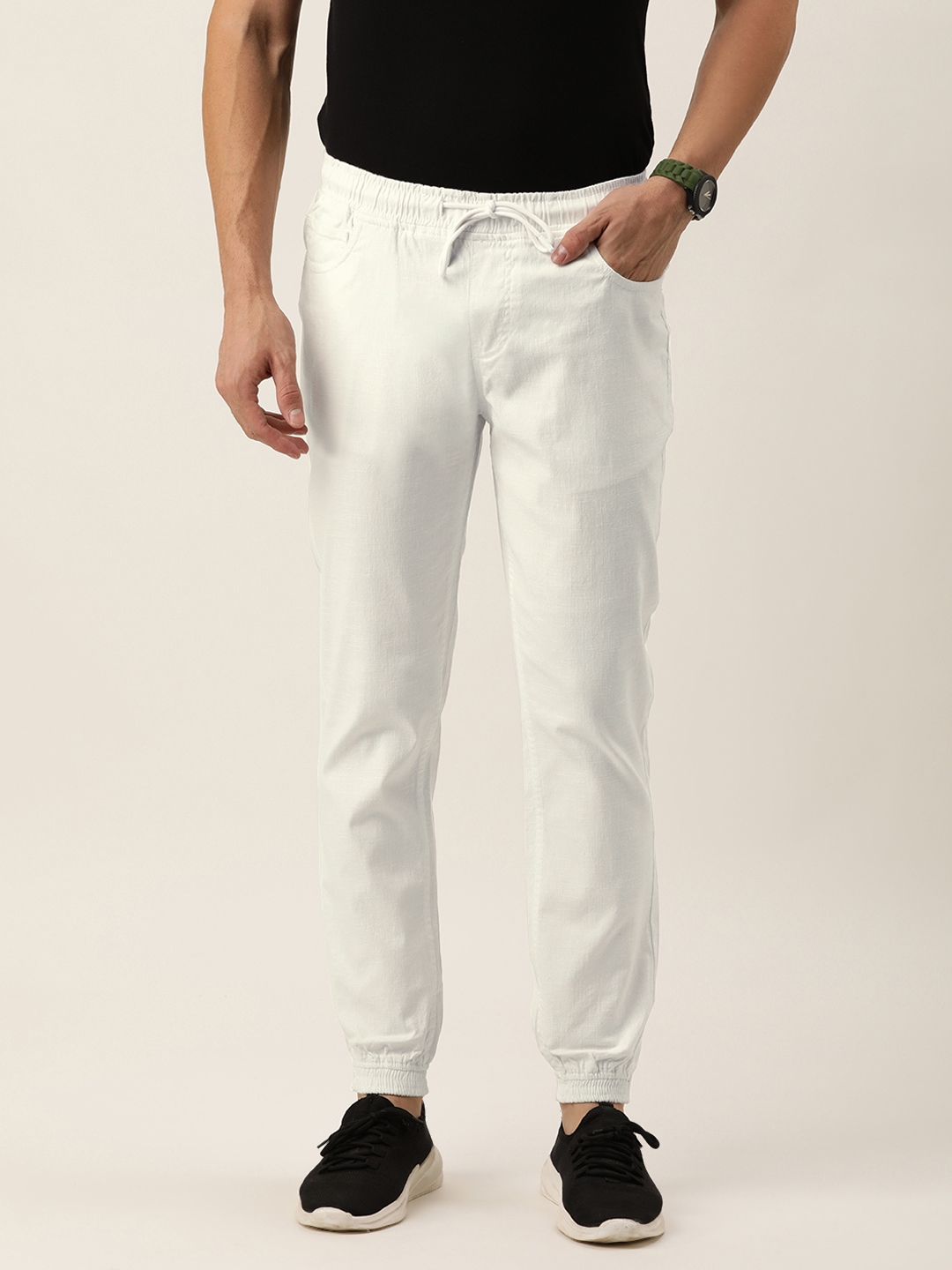 ivoc olive solid joggers