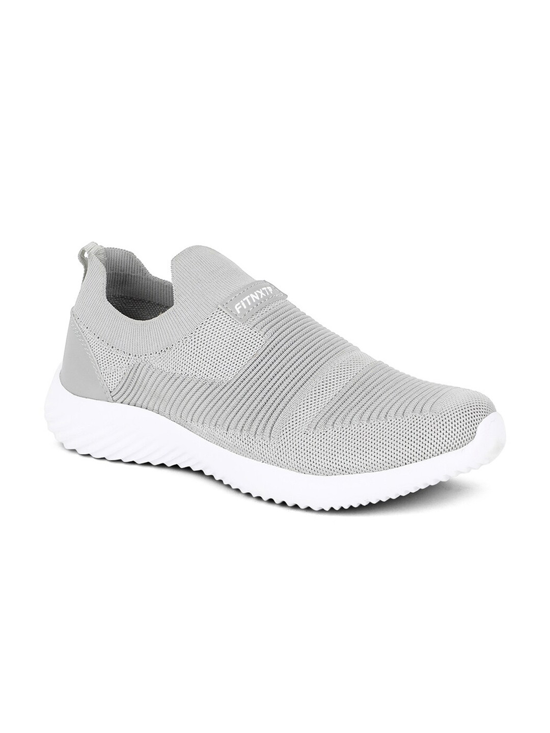 Buy Khadims Men Grey Textile Walking Non Marking Shoes Sports Shoes