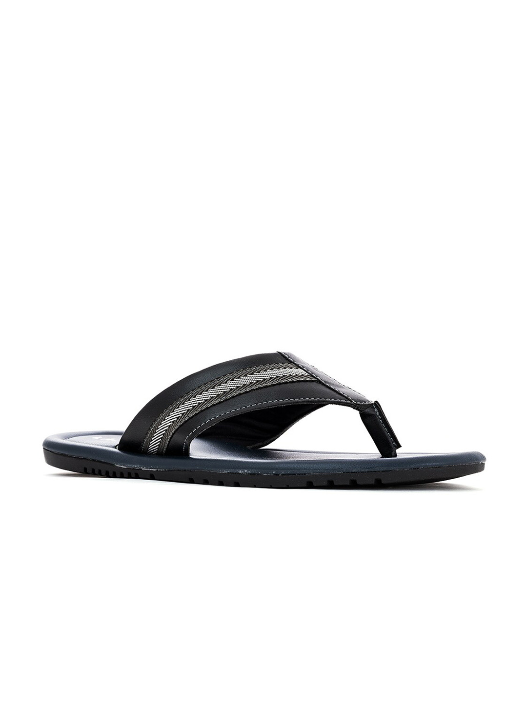 Buy Khadims Men Black & White Thong Flip Flops - Flip Flops for Men 18298514 | Myntra