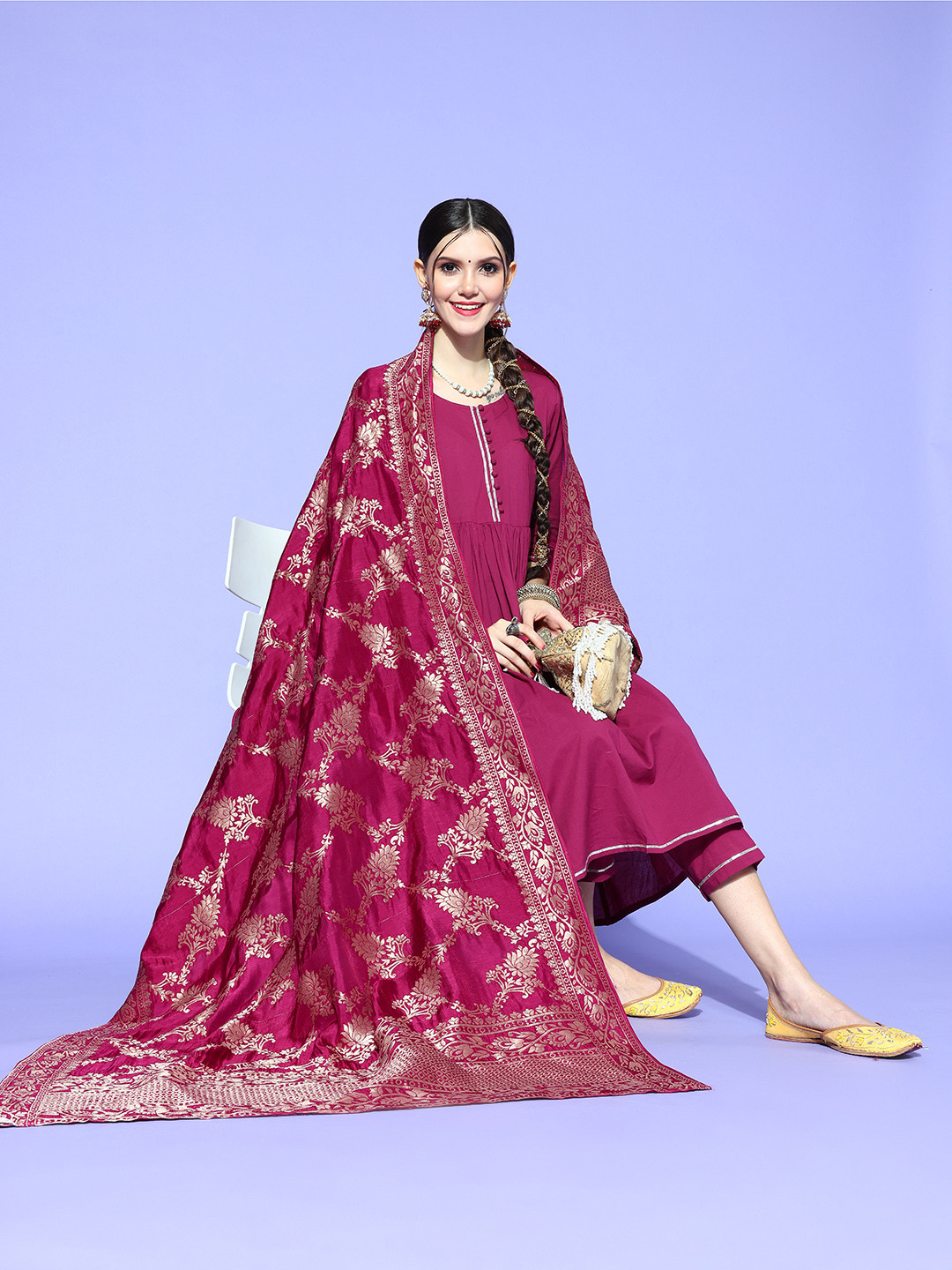 Rangavali Floral Dupatta main image 0