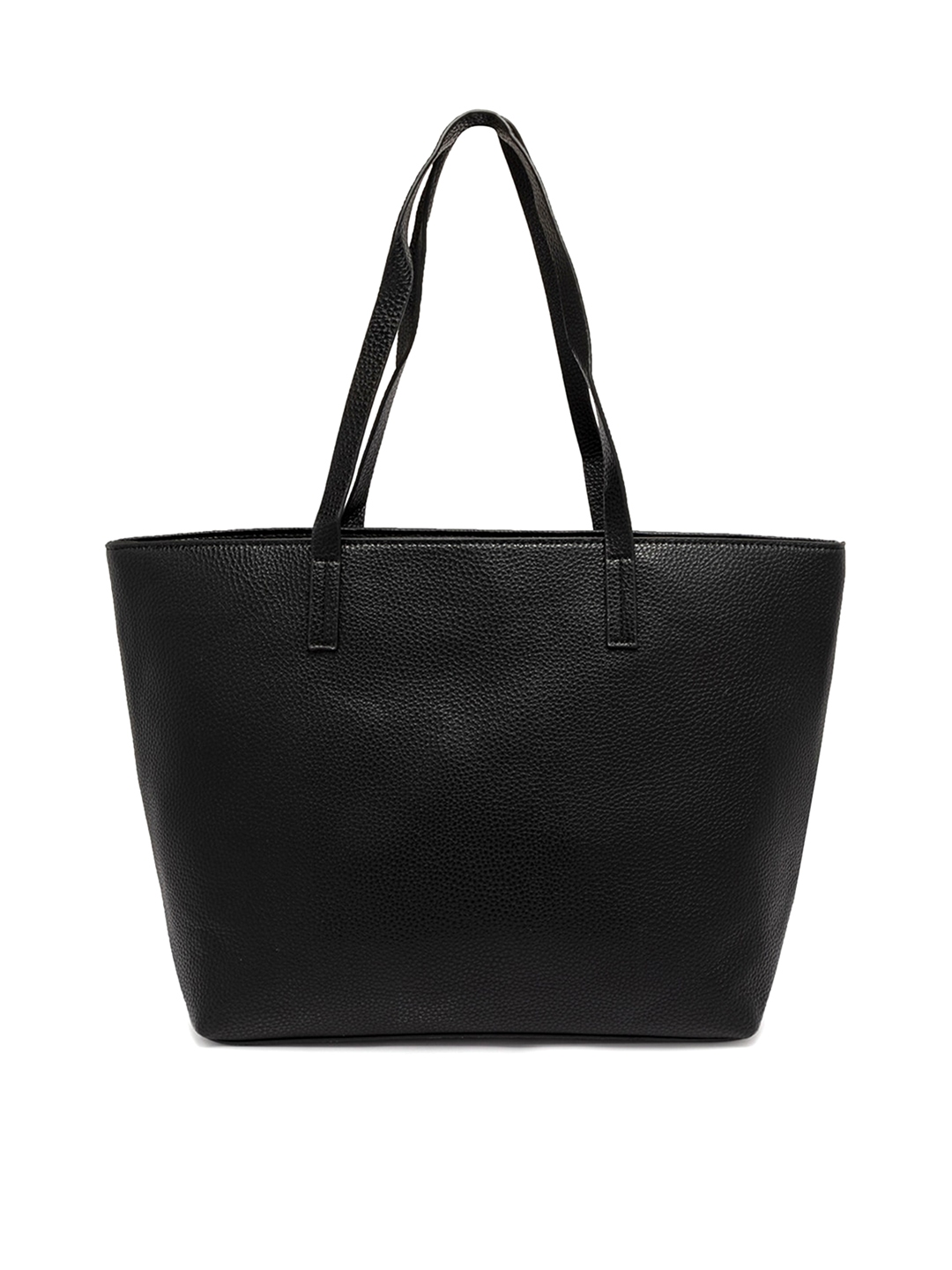 Buy SATCHEL Black PU Shopper Tote Bag - Handbags for Women 18303904 ...