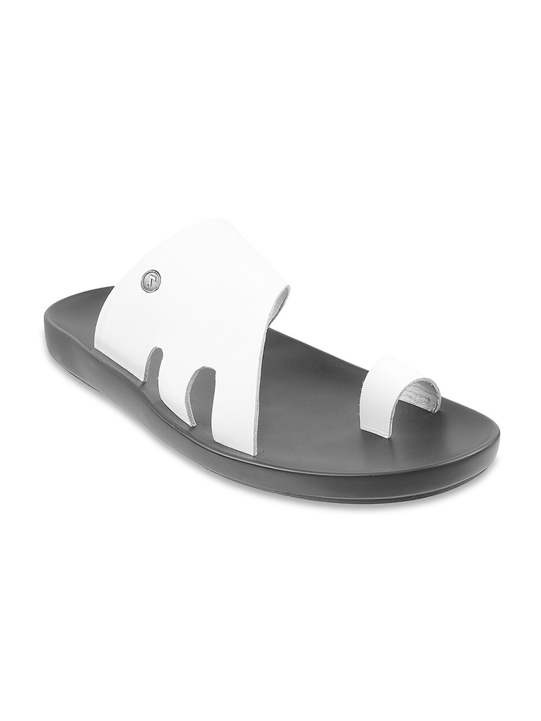 Buy Metro Men White Leather Comfort Sandals Sandals for Men 18308384