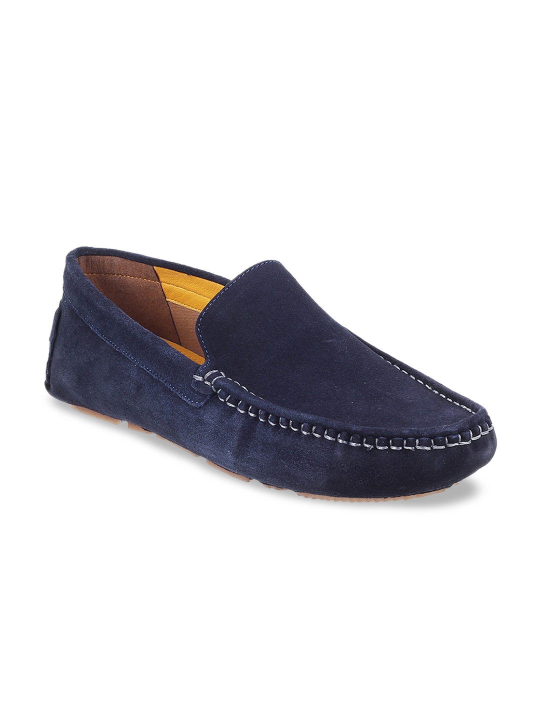 Buy Mochi Men Blue Suede Loafers - Casual Shoes for Men 18310224 | Myntra