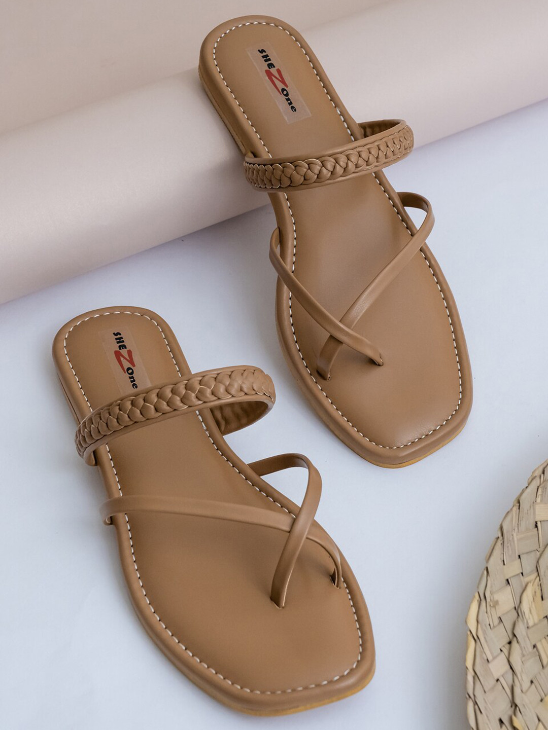 open toe flats amazon