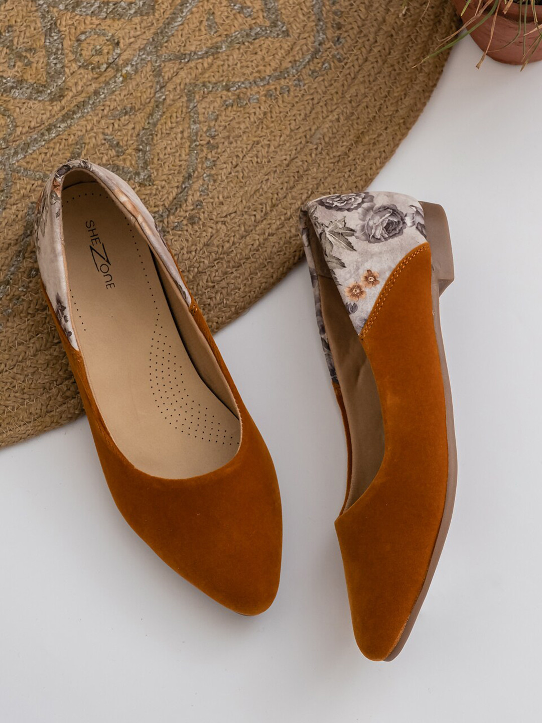 Buy Shezone Women Tan Ballerinas Flats Flats for Women 18310908 Myntra