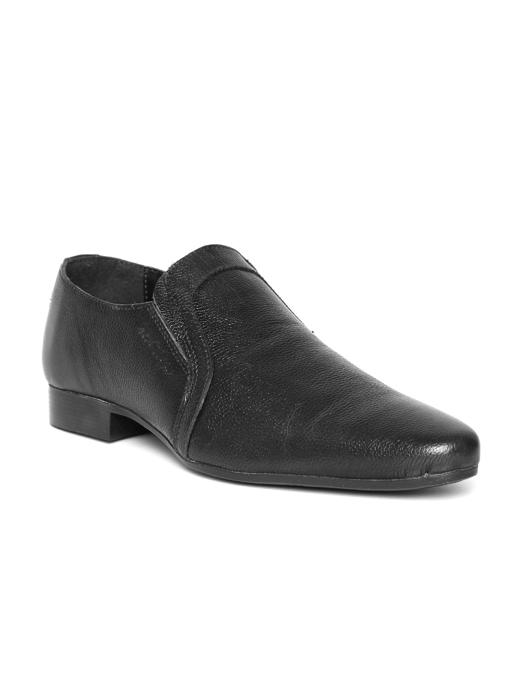 Buy Red Tape Men Black Leather Semiformal Slip Ons Formal Shoes for
