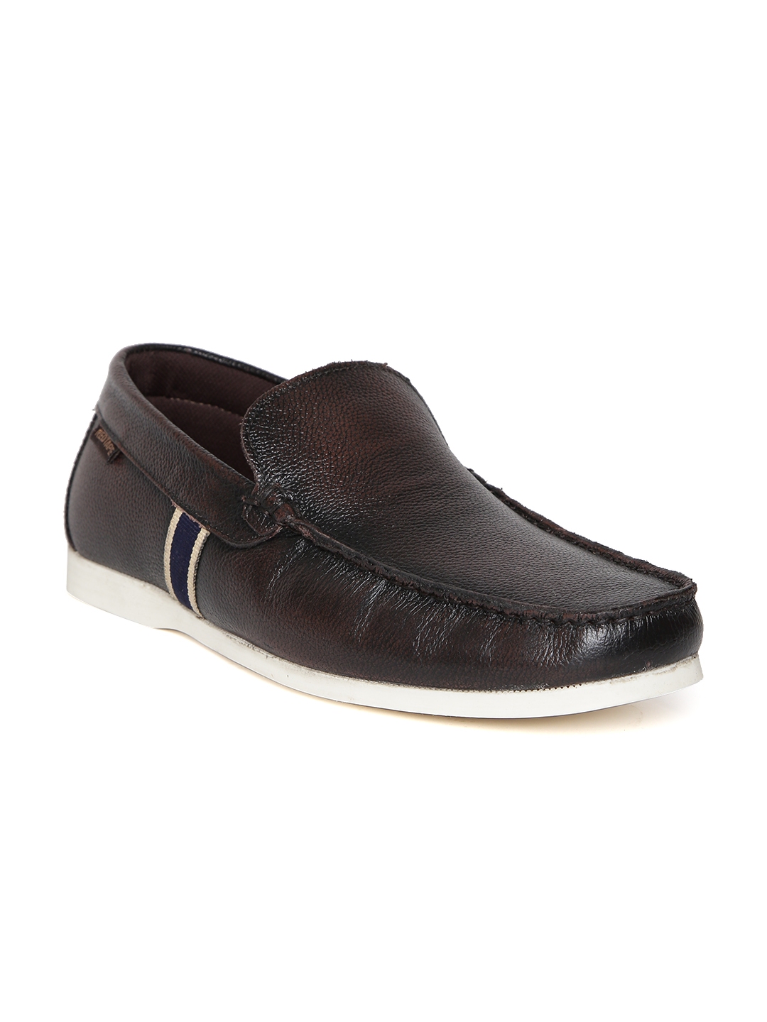 red tape dark brown casual loafers