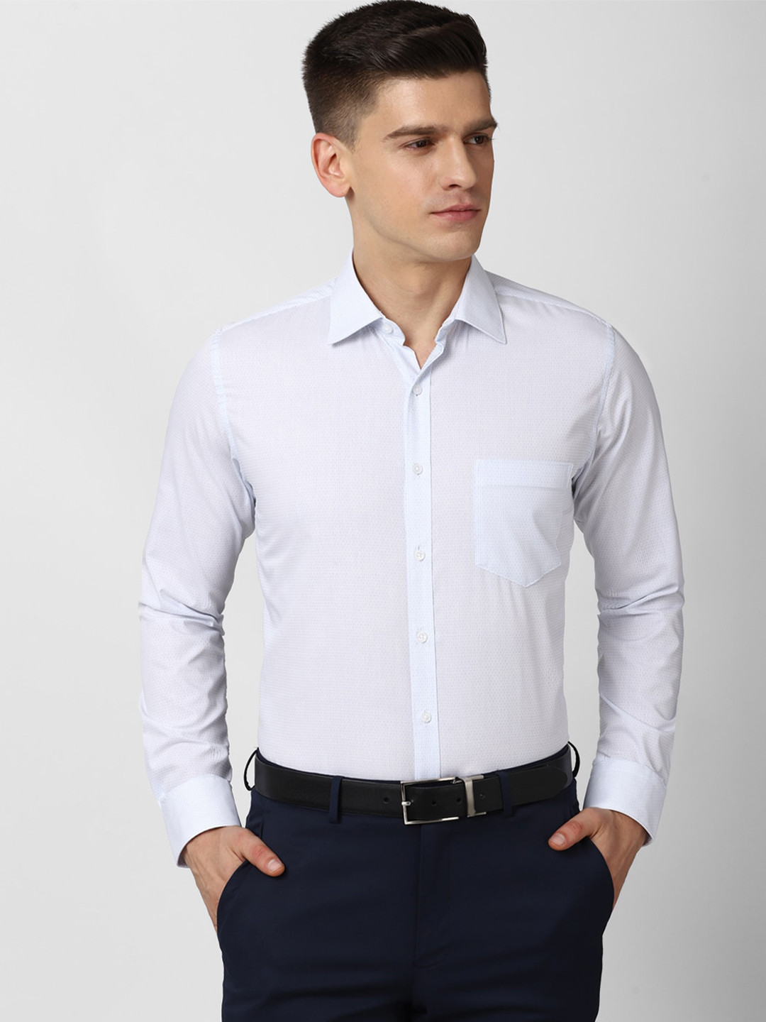 Buy Van Heusen Men White Slim Fit Formal Shirt Shirts for Men