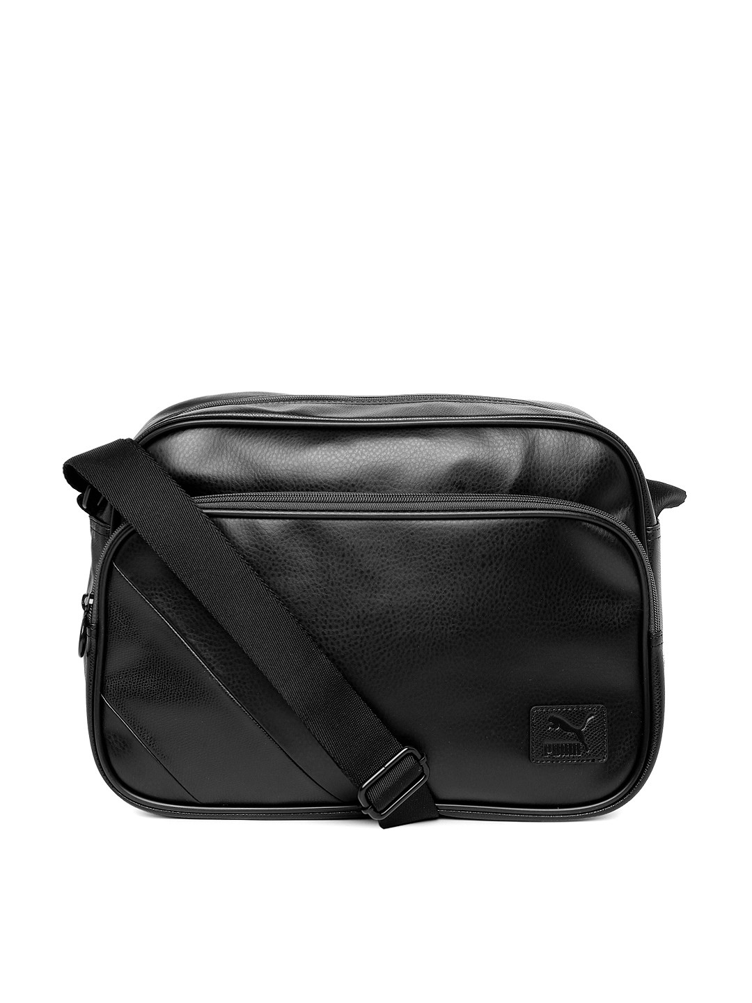 Buy Puma Unisex Black Originals Reporter Messenger Bag Messenger Bag