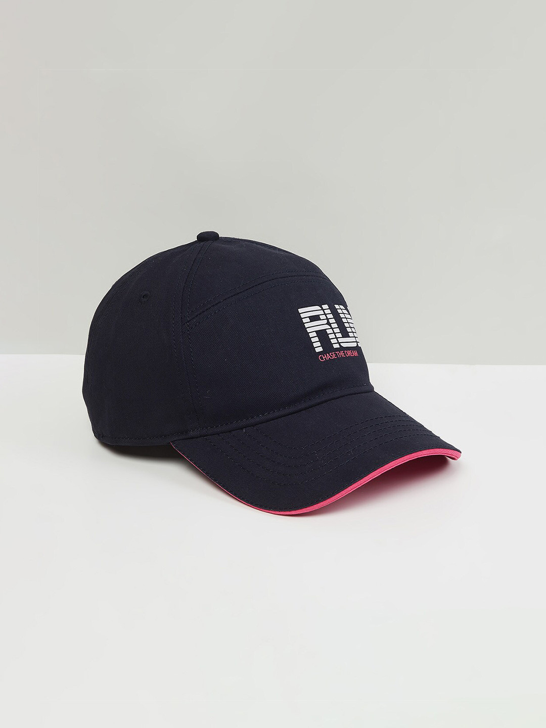 Buy Max Women Black & White Printed Baseball Cap Caps for Women