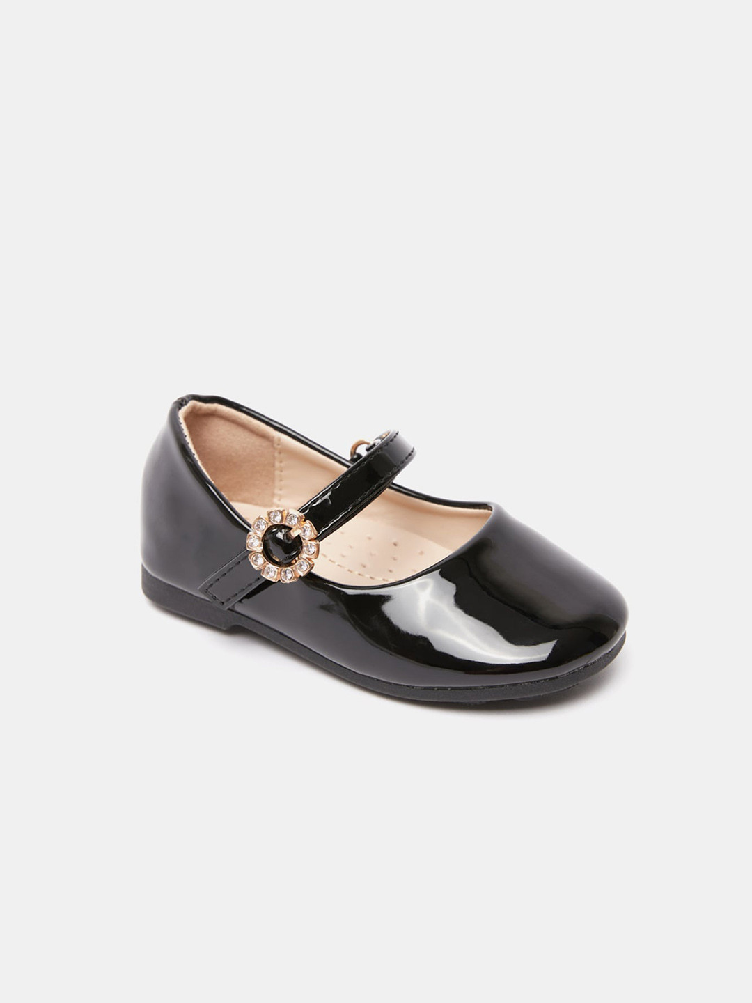 Buy Shoexpress Girls Black Colourblocked Ballerinas Flats Flats for