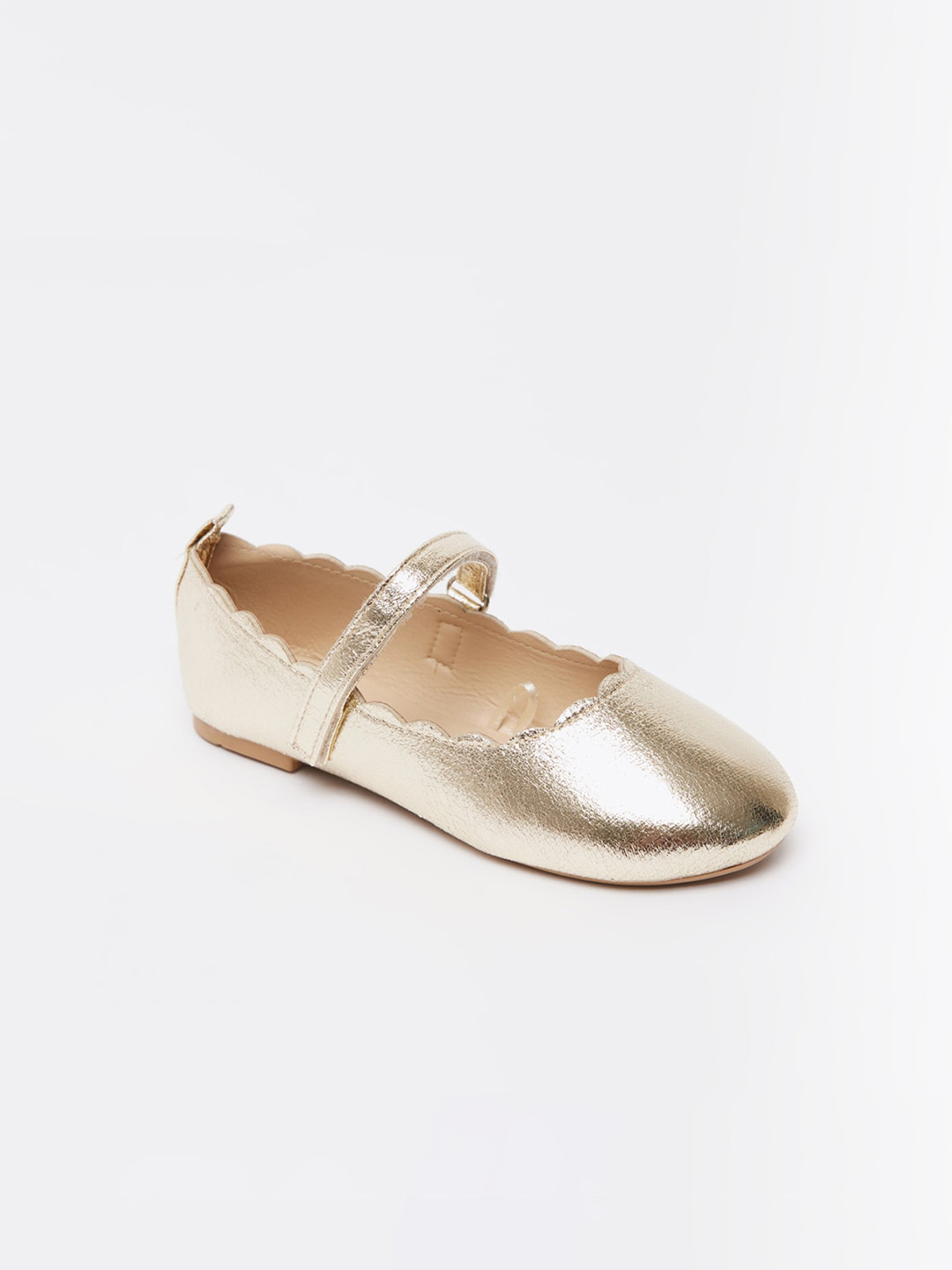 Buy Shoexpress Girls Gold Toned Ballerinas Flats Flats for Girls